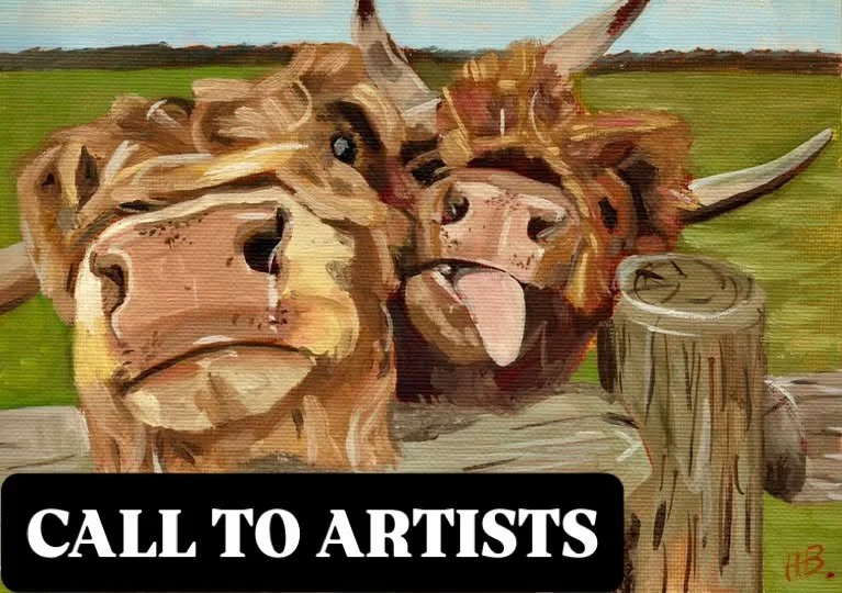 A big thank you to @h.b.critchley for allowing us to use his fabulous Highland cows painting to promote our Life on the Farm autumn exhibition. Deadline for submissions is July 31st. Email us for more information: grovegallerytw@gmail.com @kentartist