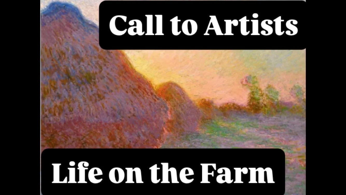 Thank you to all those artists who have sent in pictures of their work for our autumn Life on the Farm exhibition featuring farmyard animals but also farm landscapes, possibly inspired by the beautiful light on Monet&rsquo;s famous Grainstacks. Email