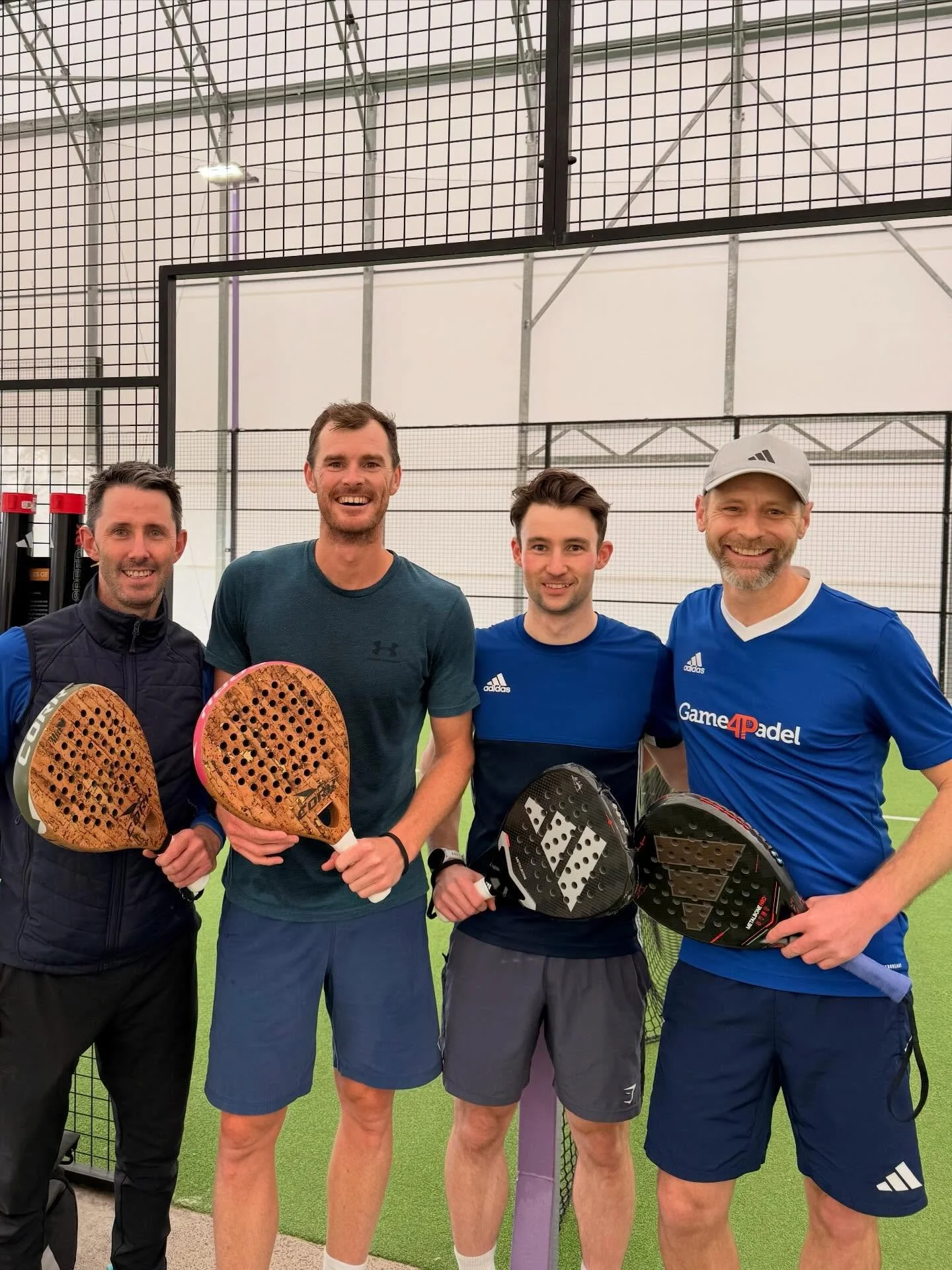 Great fun today at Thistle. @jamie__murray @alanmacdonald_tennis @davidholmes95 @game4padel #padellife #padel #padeladdict #padellovers