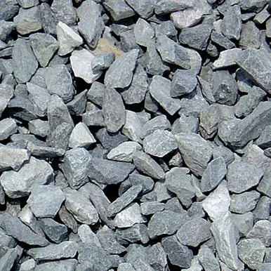 ¾” crushed gray decorative stone, landscaping rock for garden beds, pathways, and borders