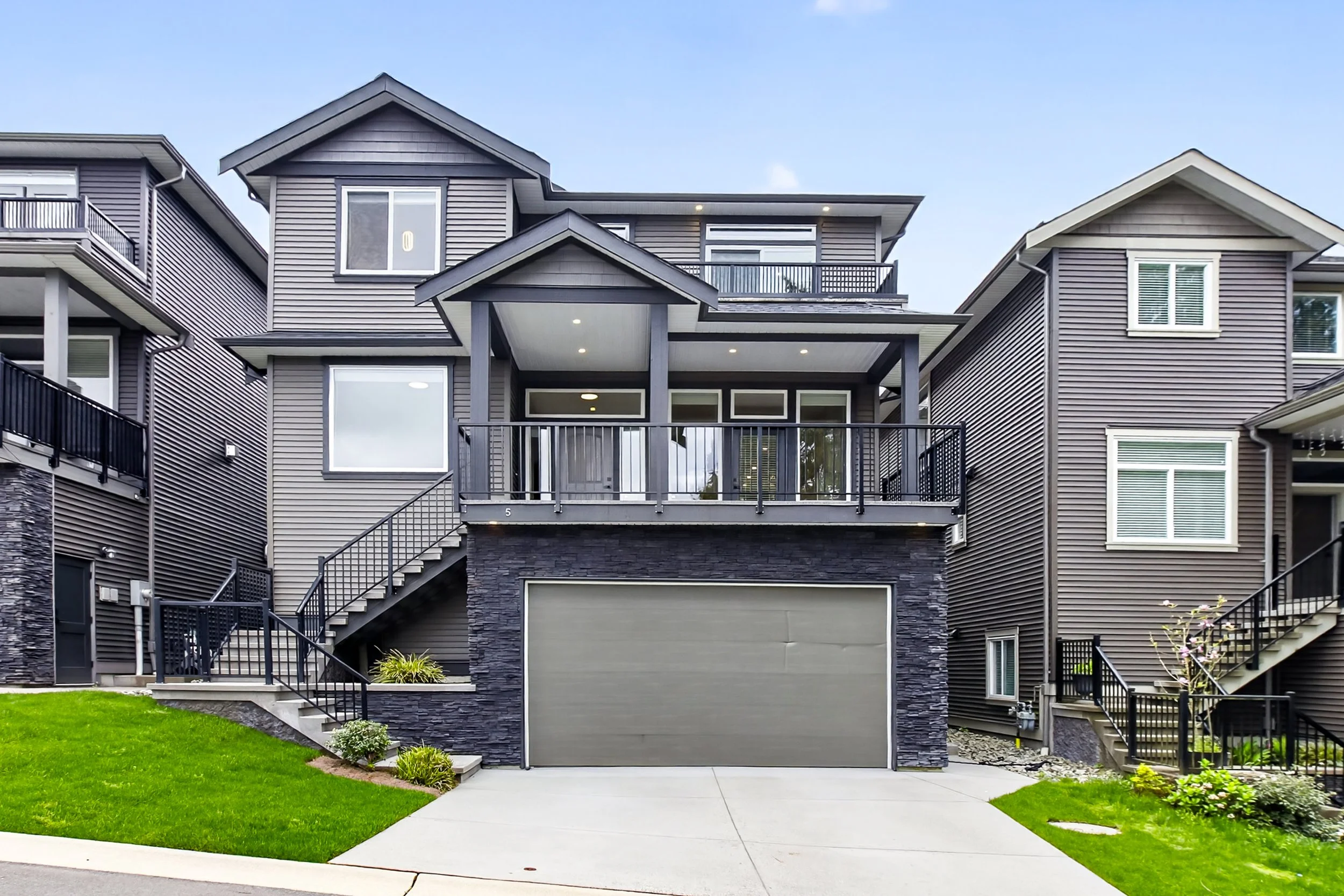 A completed custom home in Medicine Hat by Limestone Developments