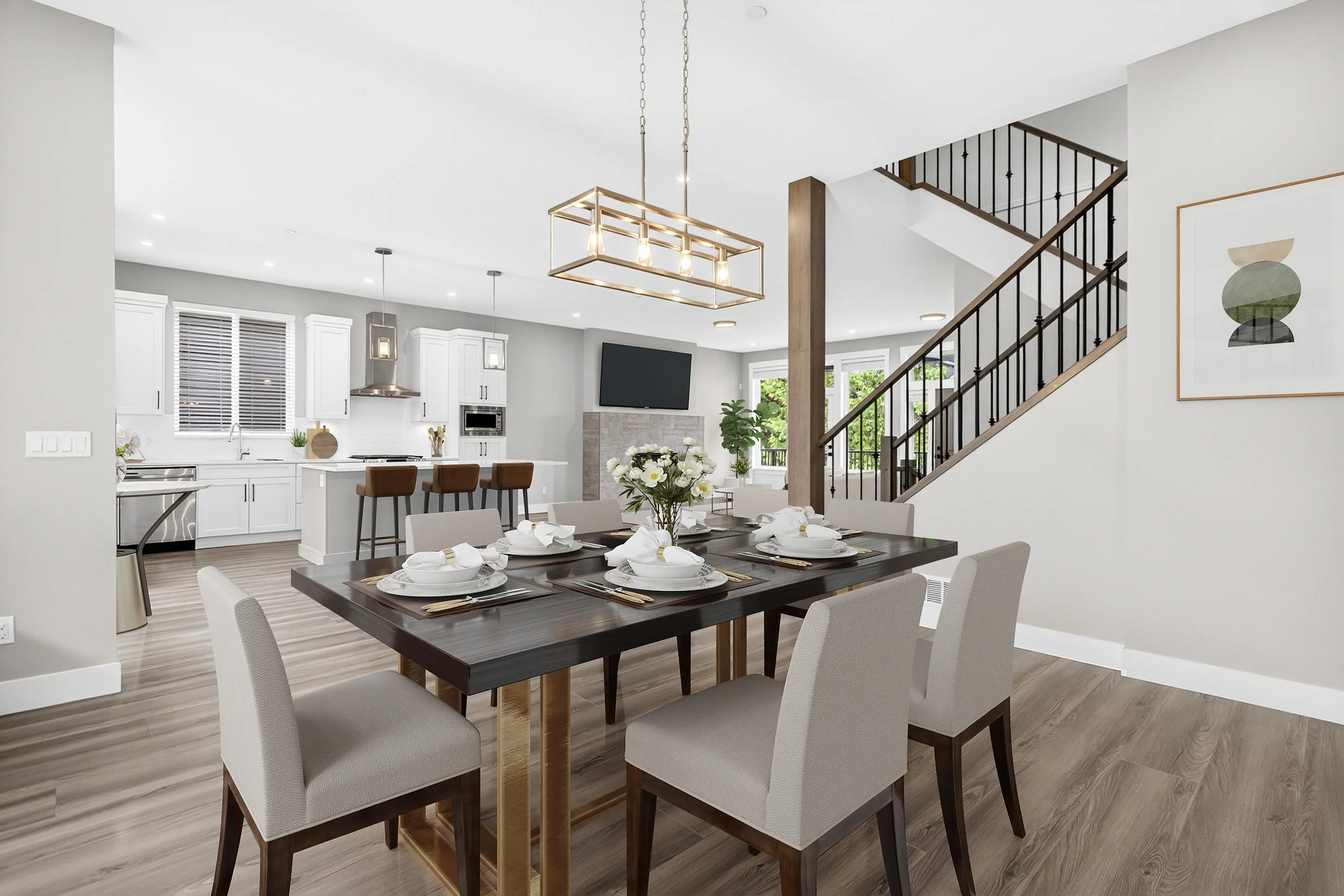 A custom kitchen in a new custom home build in Medicine Hat Alberta by Limestone Devleopments