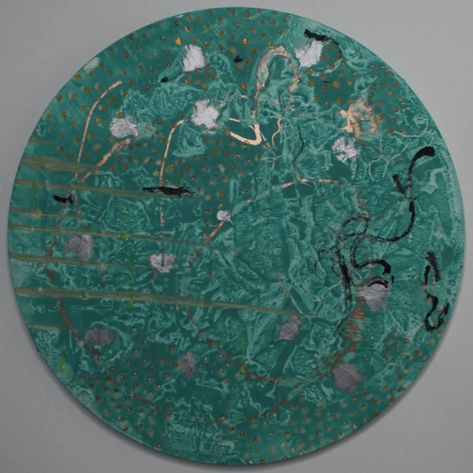 Title: Generational:

Created as a collaborative exploration with my daughter and my grandmother on my father’s side. My grandmother lived with dementia and often could not recall who we were, yet our shared paint sessions remained a constant source 