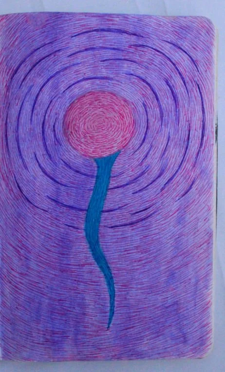 Title: Conception:

Conception features obsessive, repetitive mark-making that became a therapeutic process—tracing the intensity, anticipation, and emotional rhythms of pregnancy through abstract gesture.