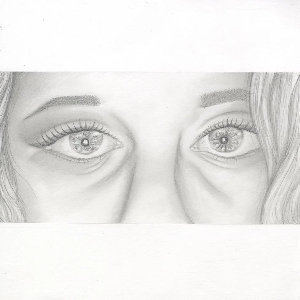 Ash: Personal Reflection – Eyes and Lashes
	
•	After: The final image presents the eyes fully made up, lashes lifted and emphasized. The subject’s gaze is more assertive, highlighting the interplay between societal pressures and personal agency in ma