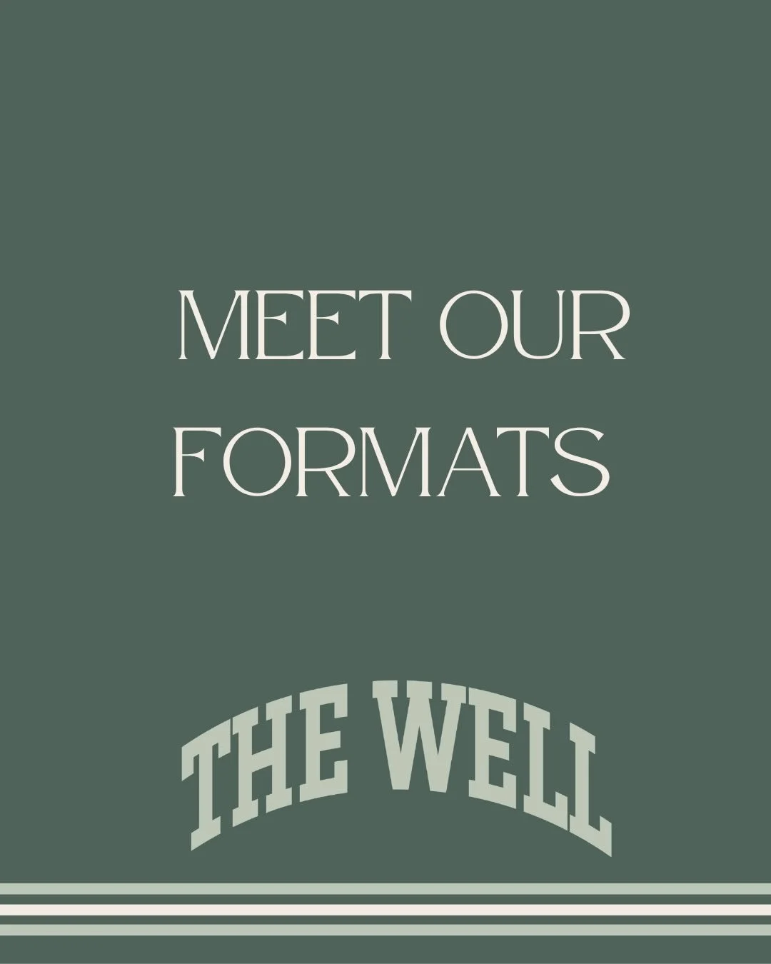 Meet the formats at The Well Studio✨

🔥 SCULPT &mdash; a beat-driven mat sculpt class in 95&deg; infrared heat.
🏋️ STRENGTH &mdash; a focused full-body strength workout in 85&ndash;90&deg; infrared heat.

Two new formats to compliment our original 