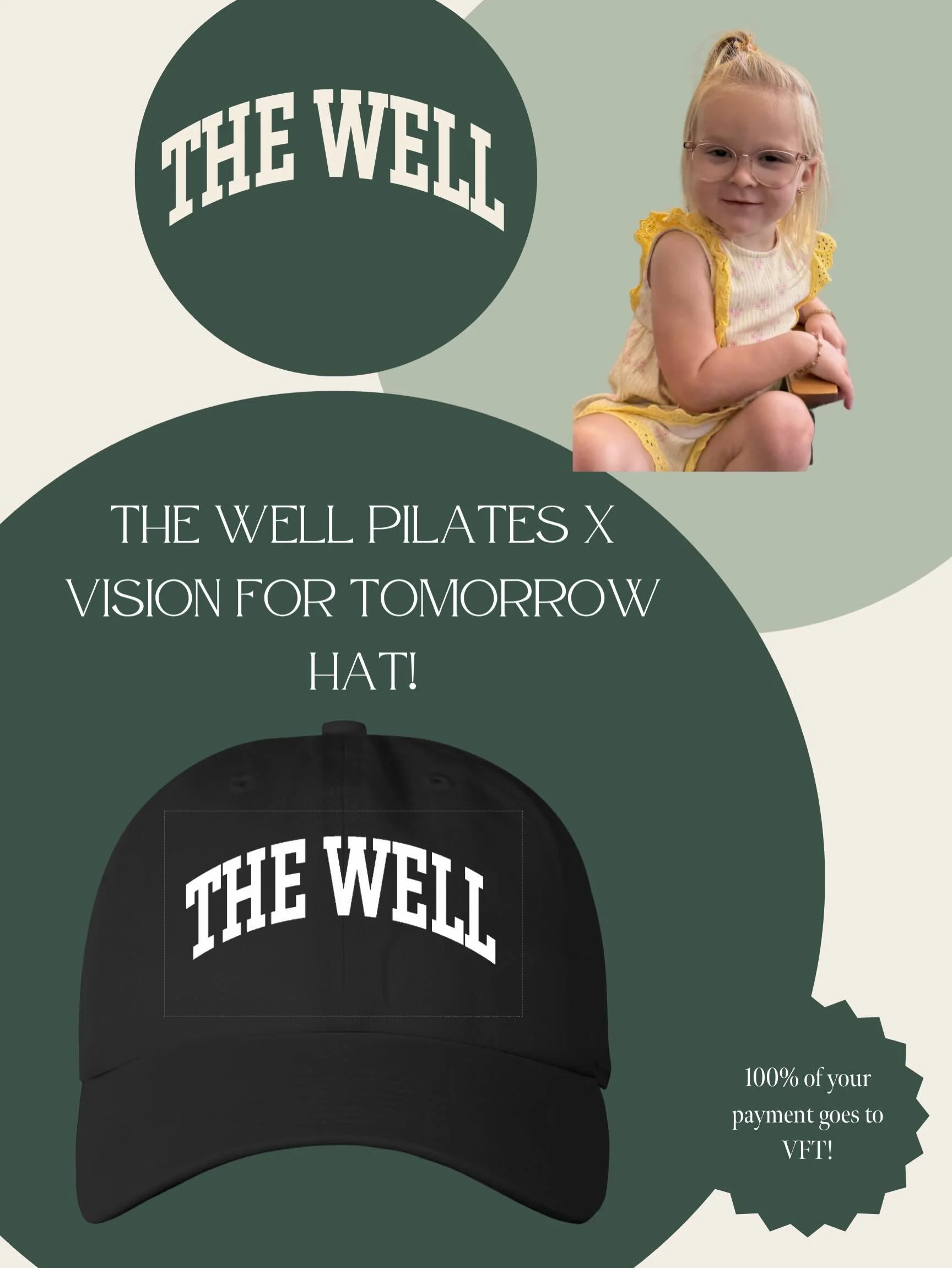 June is here and that means it's time for our annual fundraiser for @visionfortomorrowfoundation 🤍 Kate's 3 year old daughter, Hayes, was born with aniridia, a rare genetic eye condition that affects approximately 1 in 90,000 people worldwide. Aniri