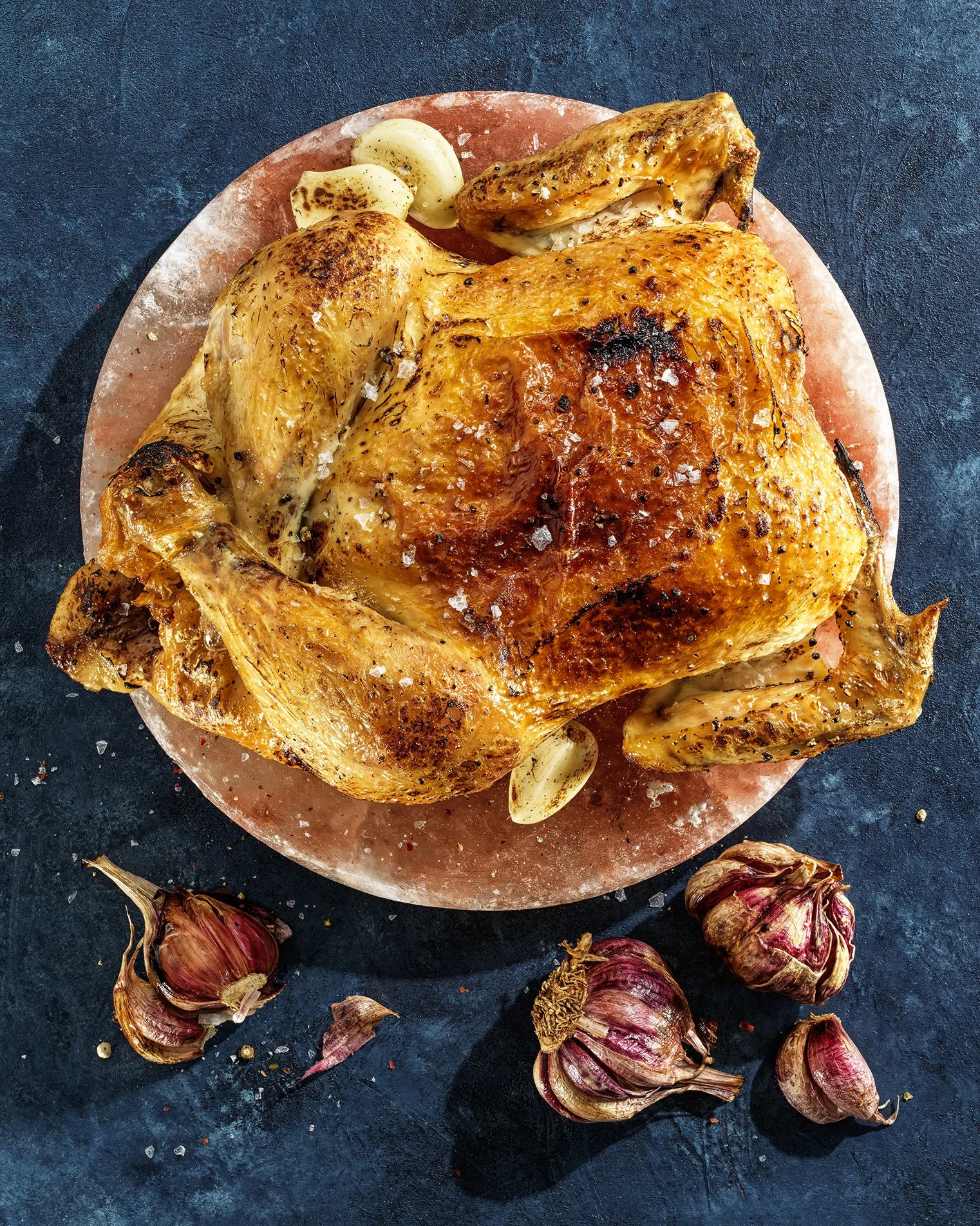 Poultry Chicken Salt Roasted Whole Purple Garlic.jpg