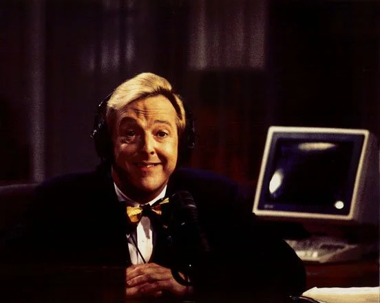 Edward Hibbert on set for Frasier