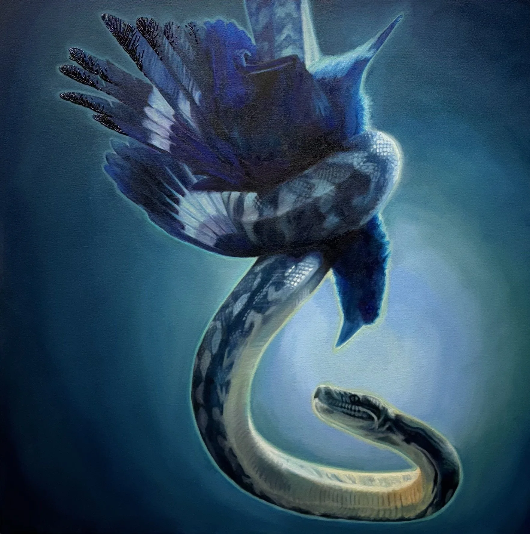 but I love you
(30" x 30" oil and bead embroidery on canvas 2024)