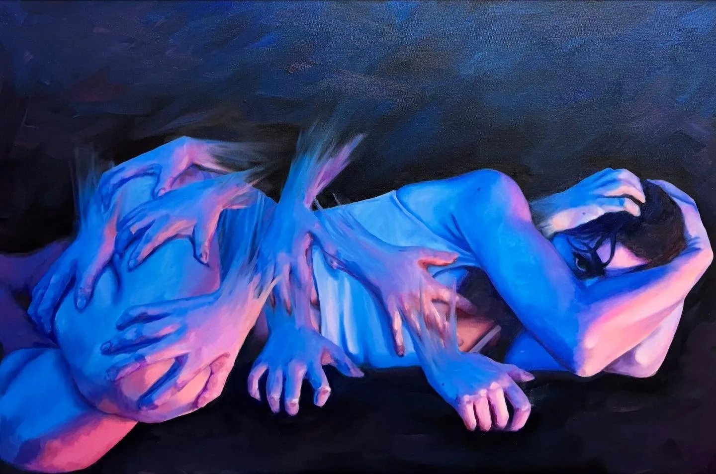 &ldquo;Smother&rdquo; (24&rdquo; x 36&rdquo; oil on canvas)
