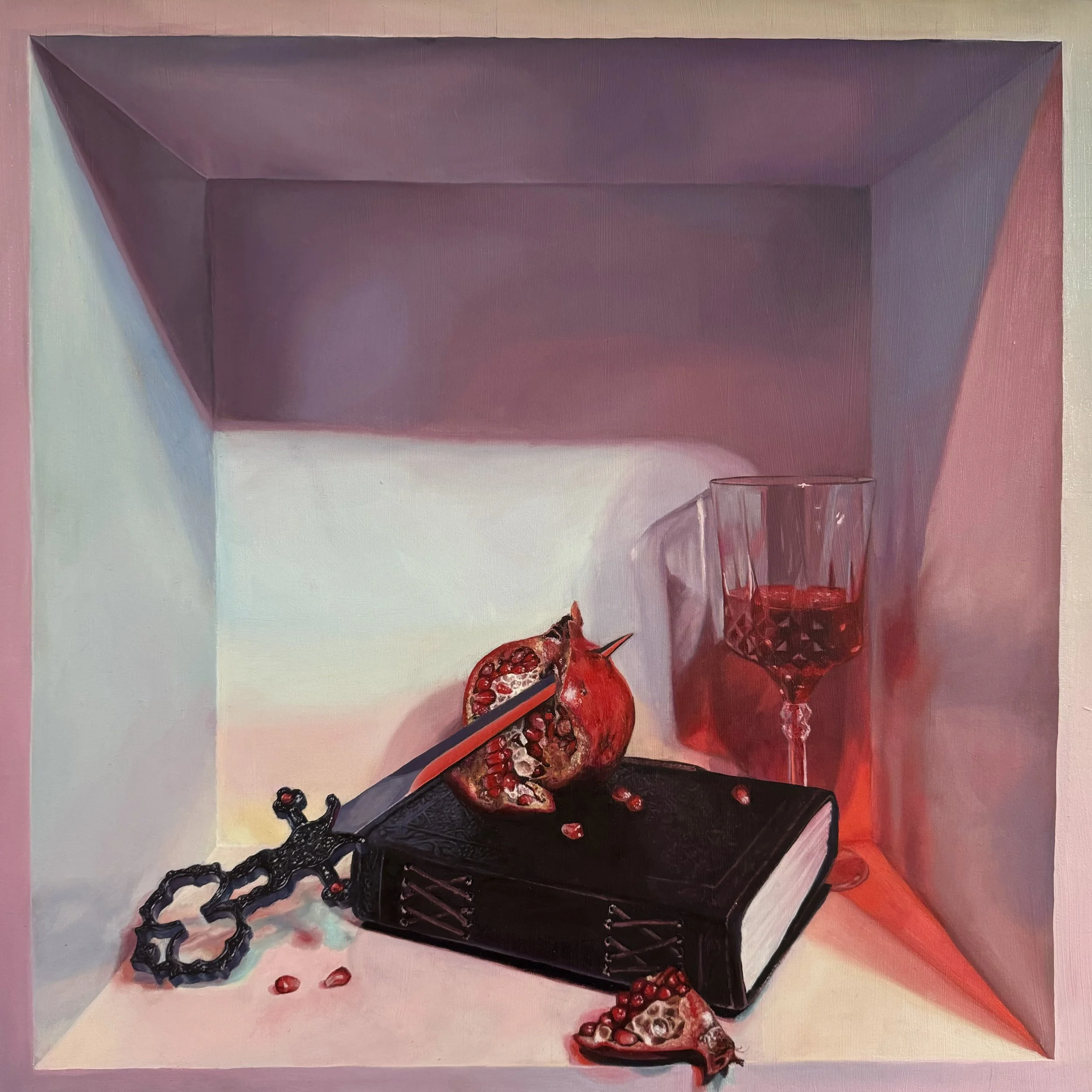 Persephone
(20" x 20" oil on panel 2024)