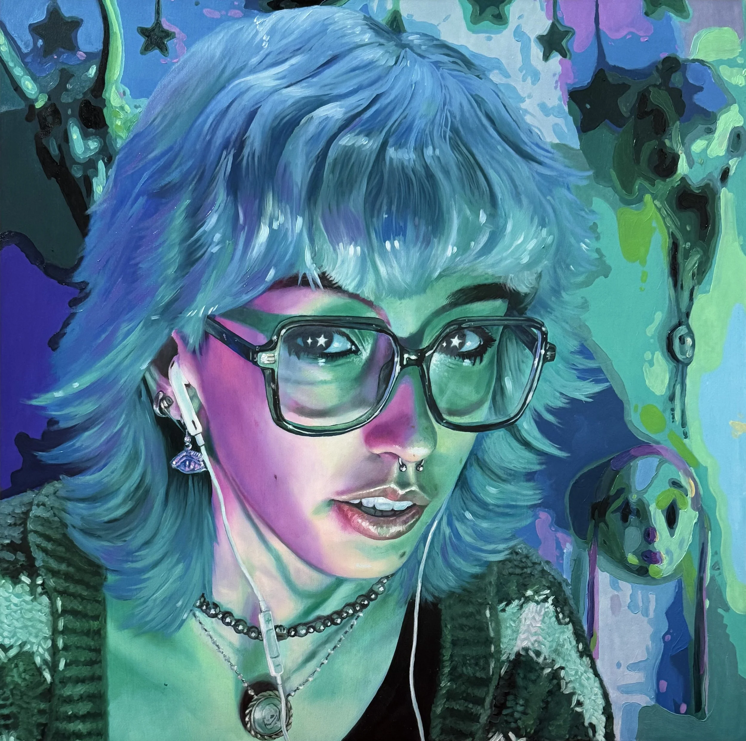 Maddie
(20" x 20" oil on panel 2025)