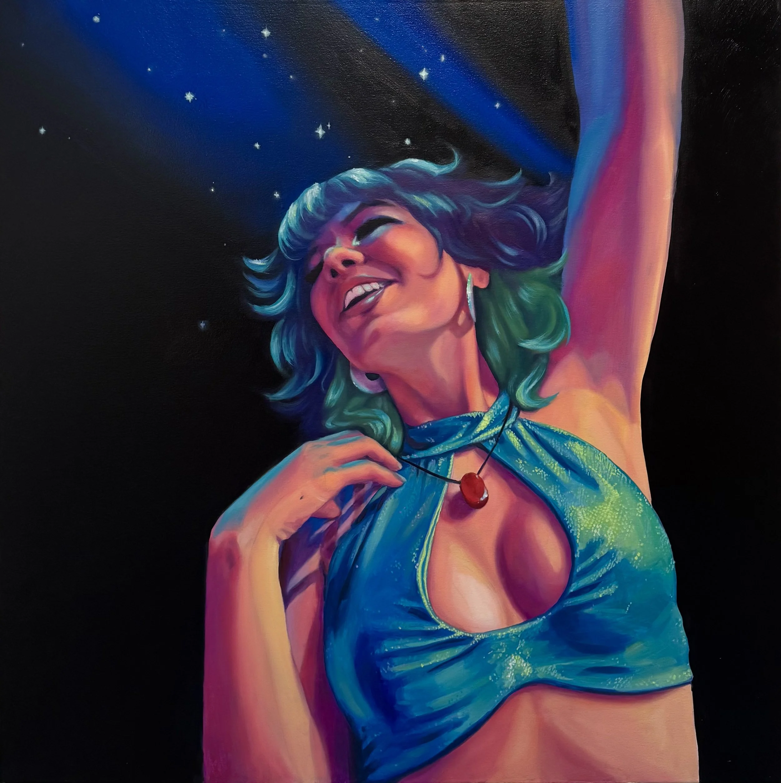 Dance I
(40" x 40" oil on canvas 2025)