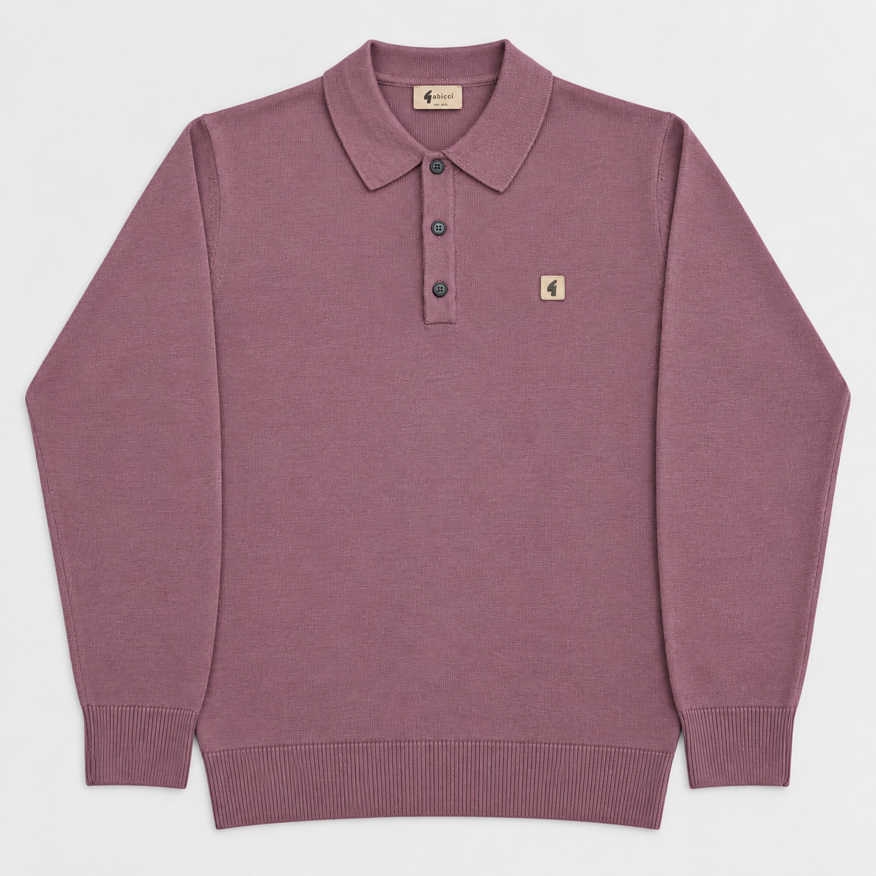 Gabicci Francesco Knit Polo Old Rose