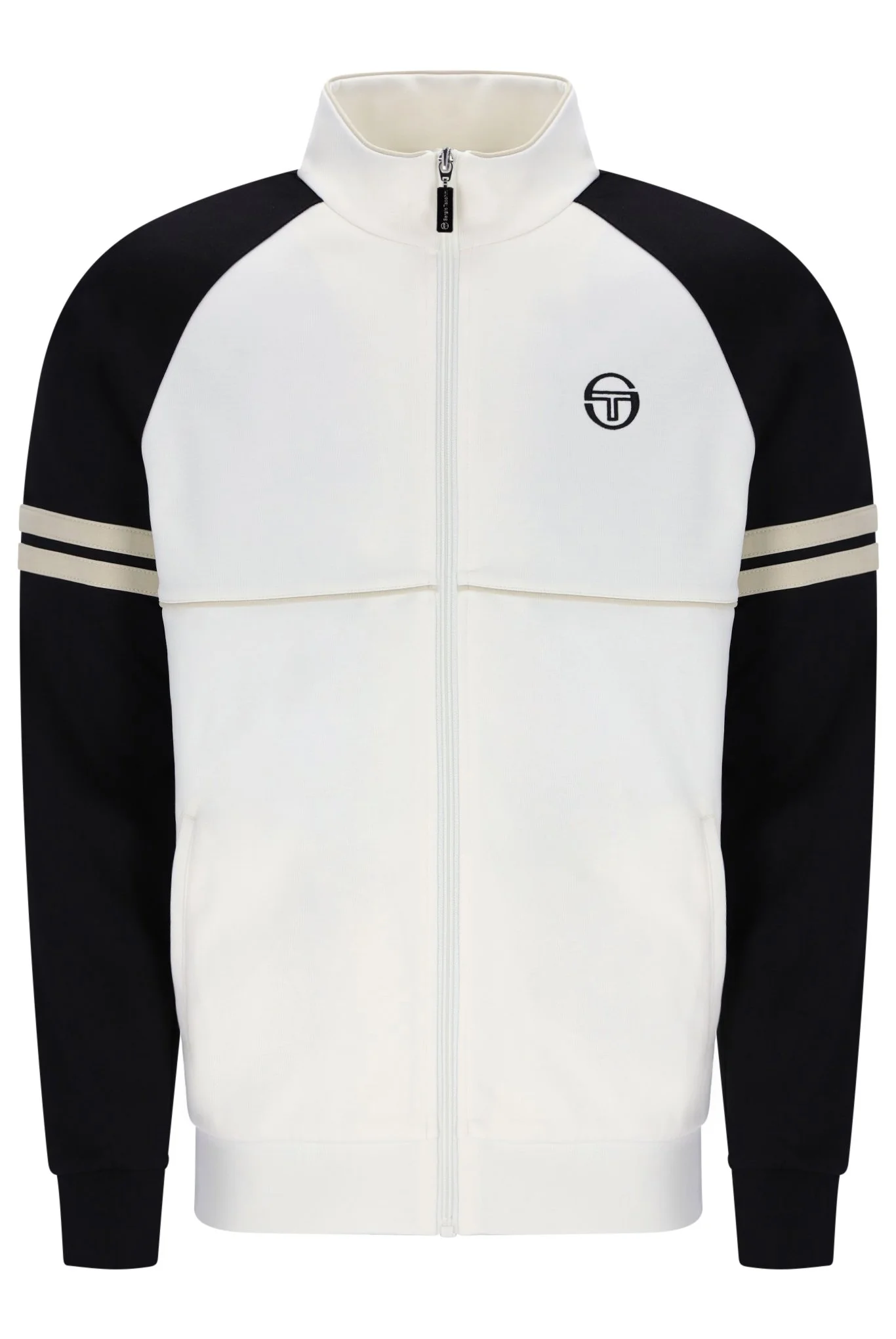 Sergio Tacchini Orion Track Jacket Gardenia/Peyote/Black