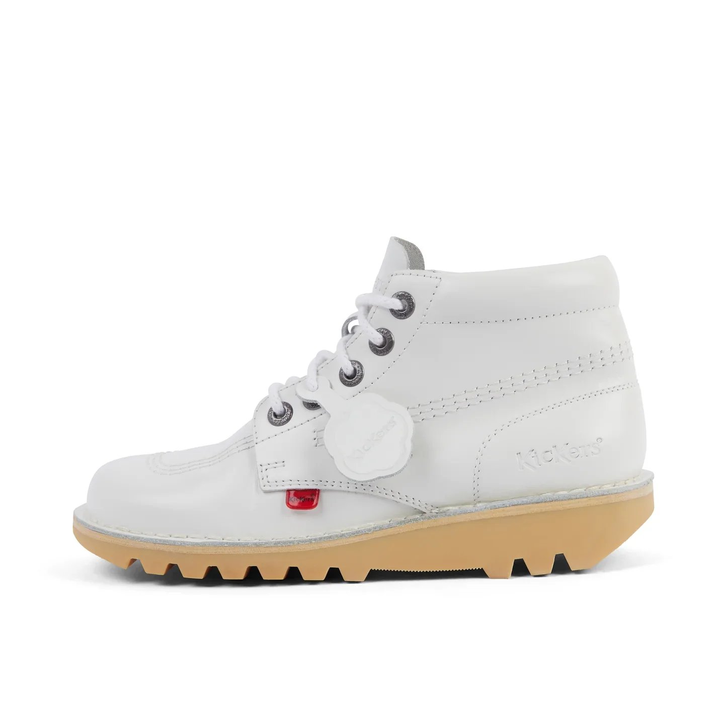 Kickers Kick Hi Leather Boots - White