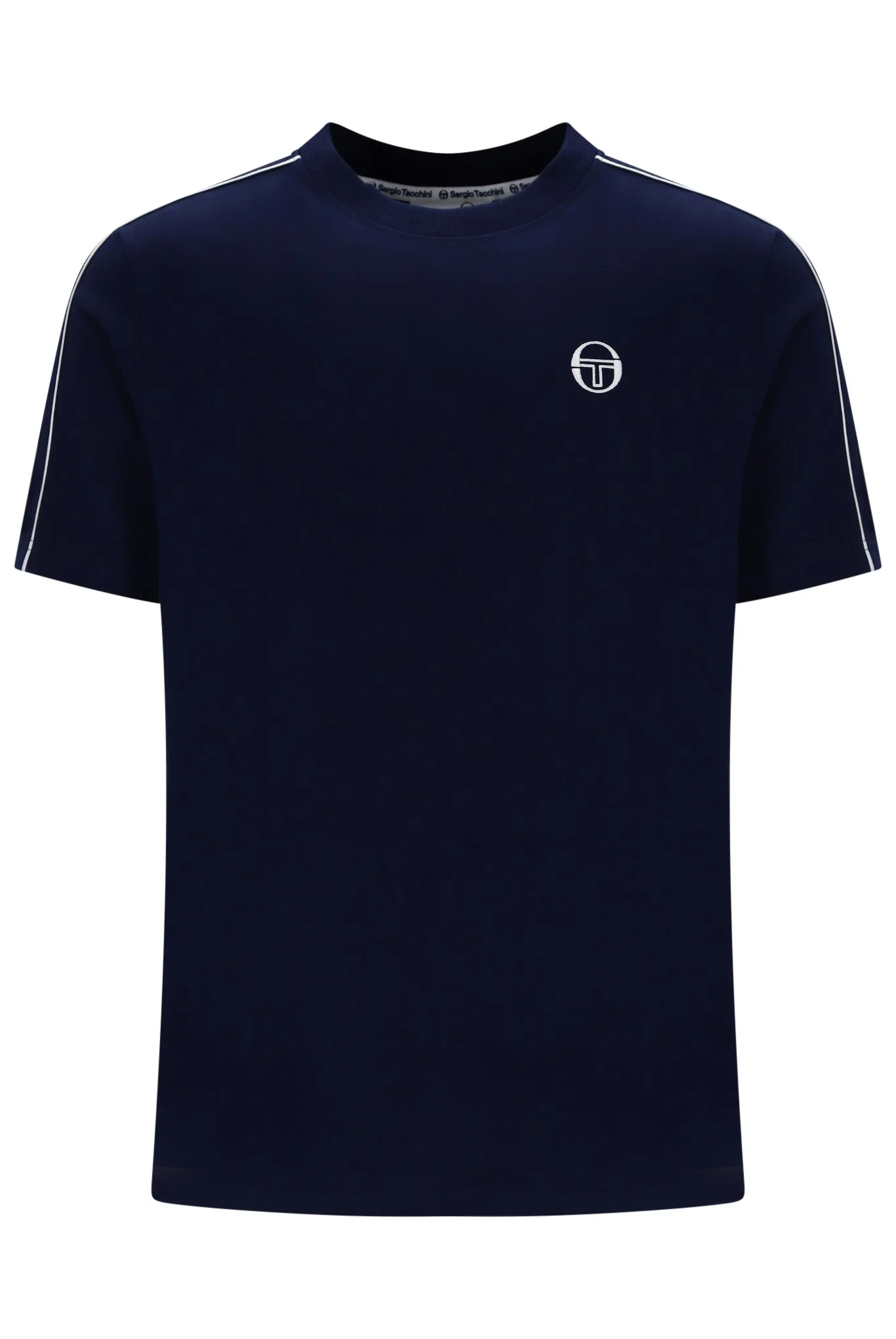 Sergio Tacchini Santis T Shirt Maritime Blue/Gardenia