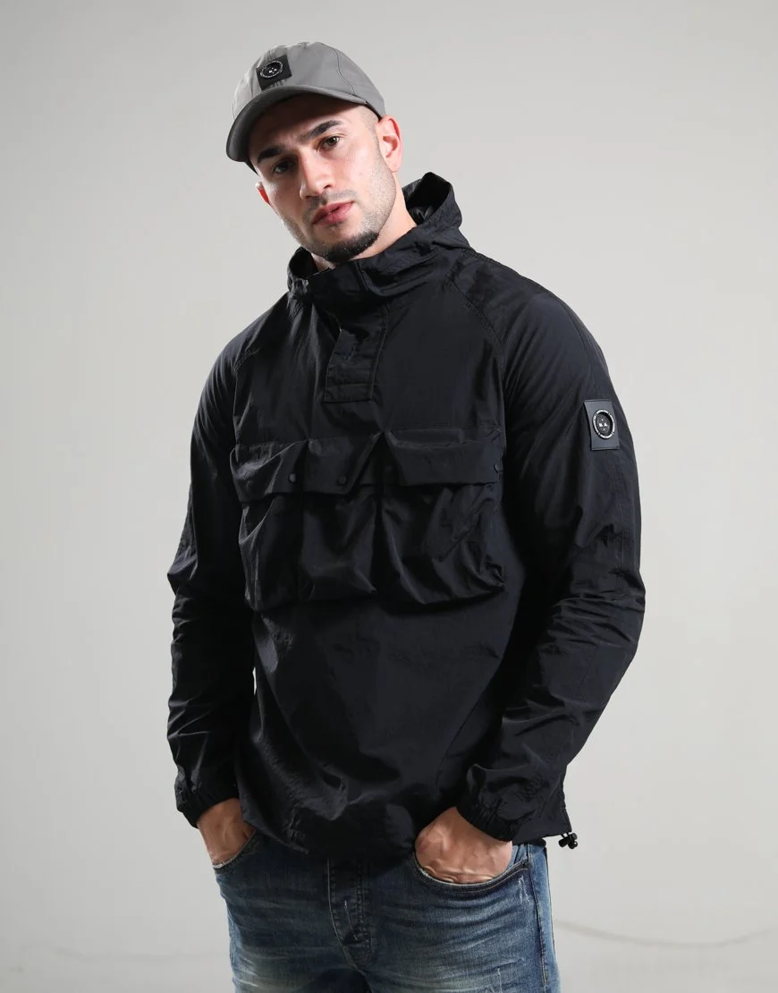Marshall Artist Sefton 1/4 Zip Jacket - Black