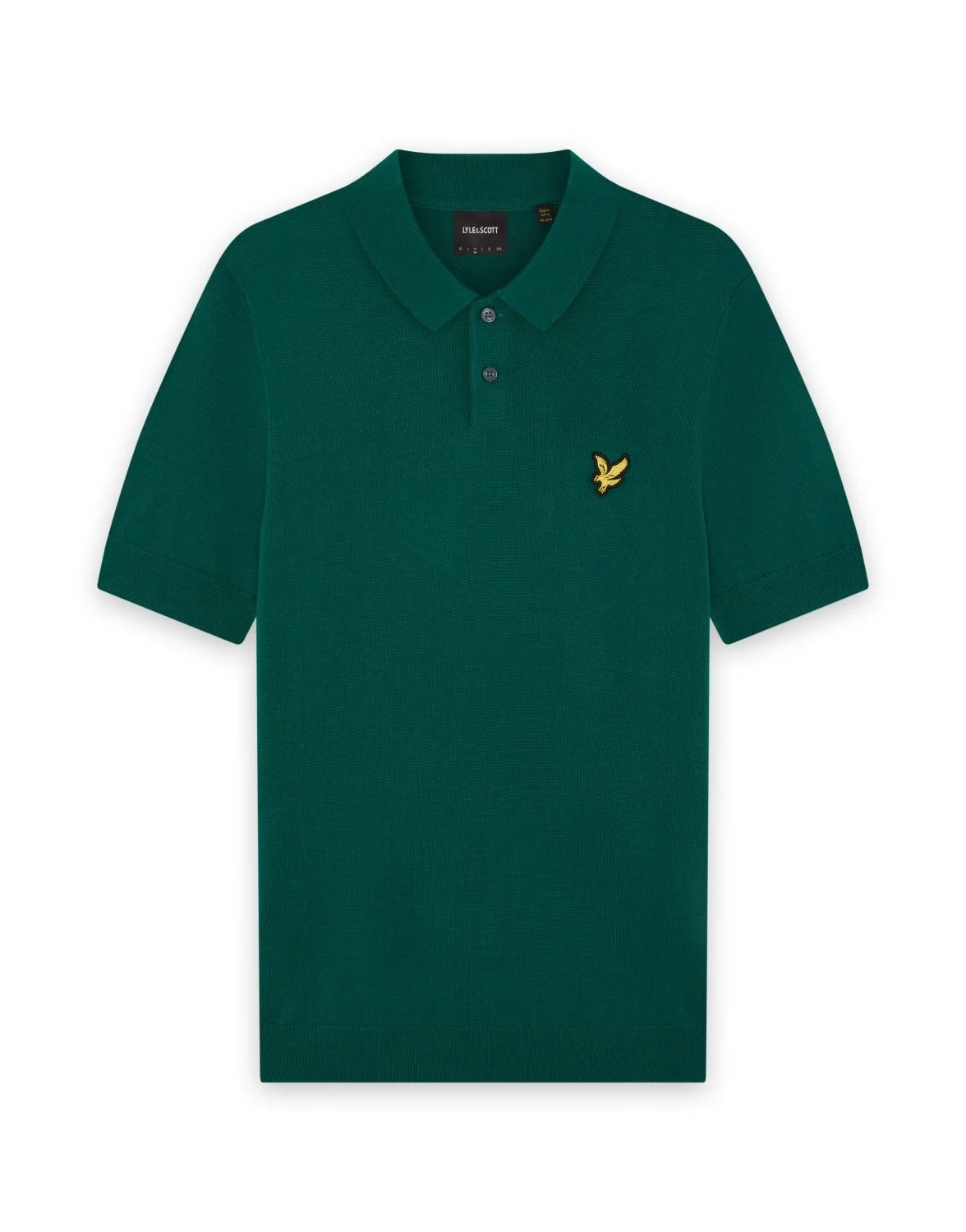 Lyle & Scott Archive Revisited Knitted Polo Shirt Jacket Green