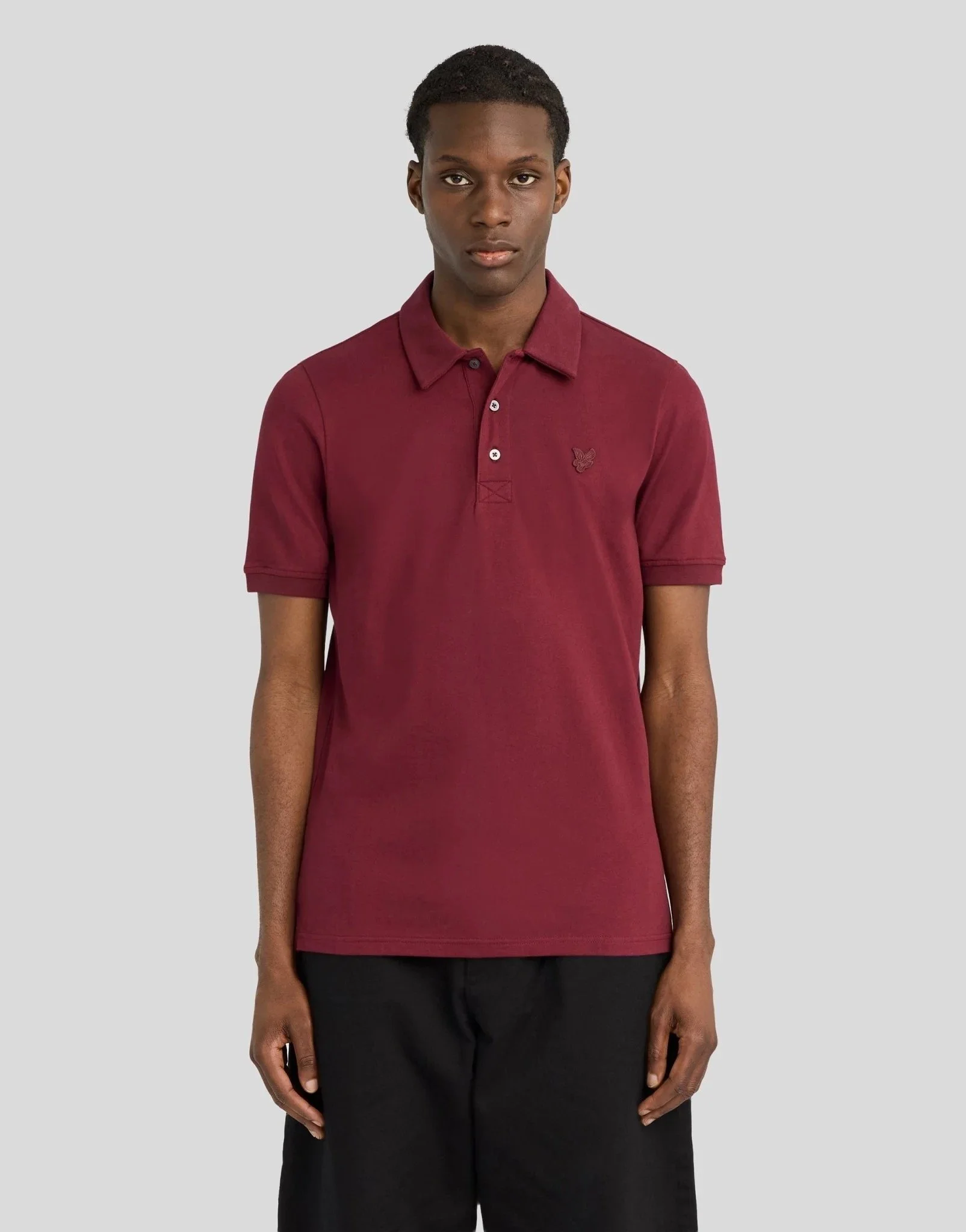 Lyle & Scott Superfine Cotton Polo Shirt Fairway Burgundy