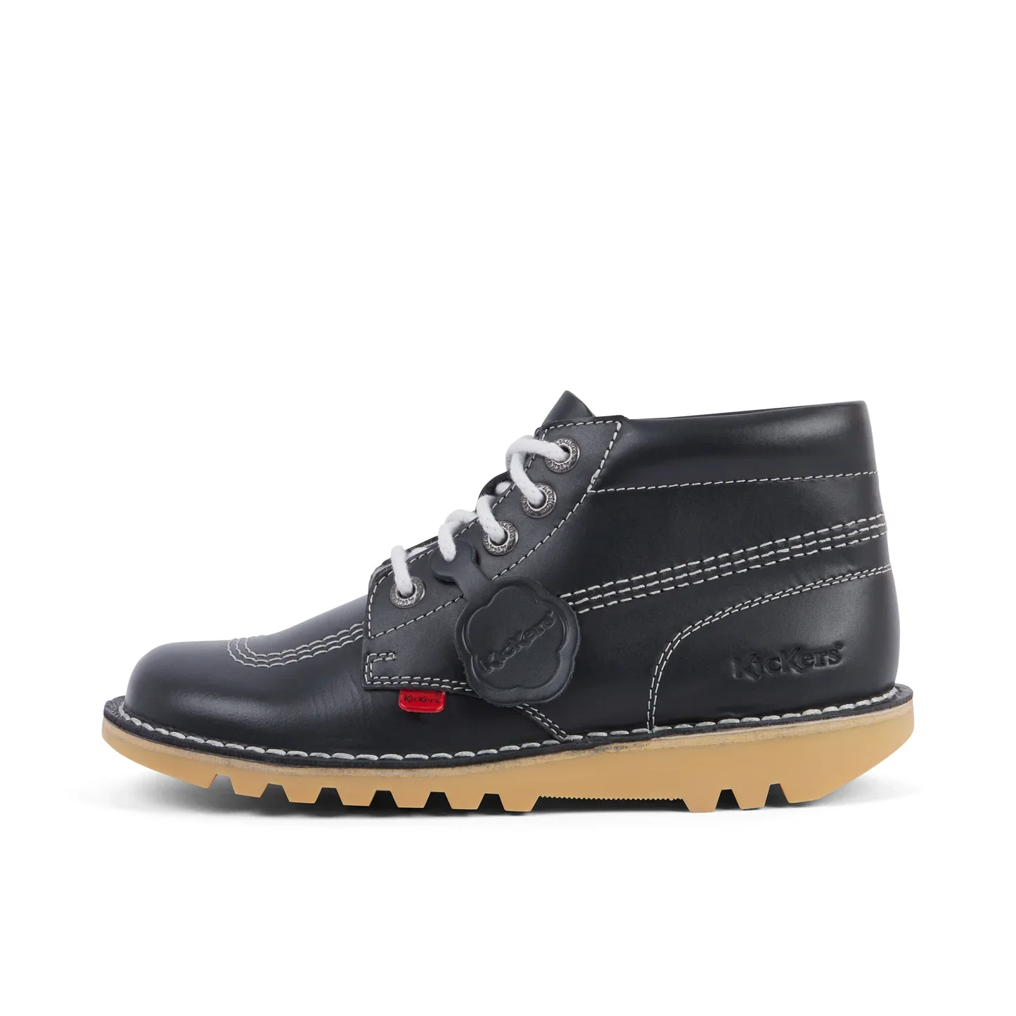 Kickers Kick Hi Leather Boots - Navy