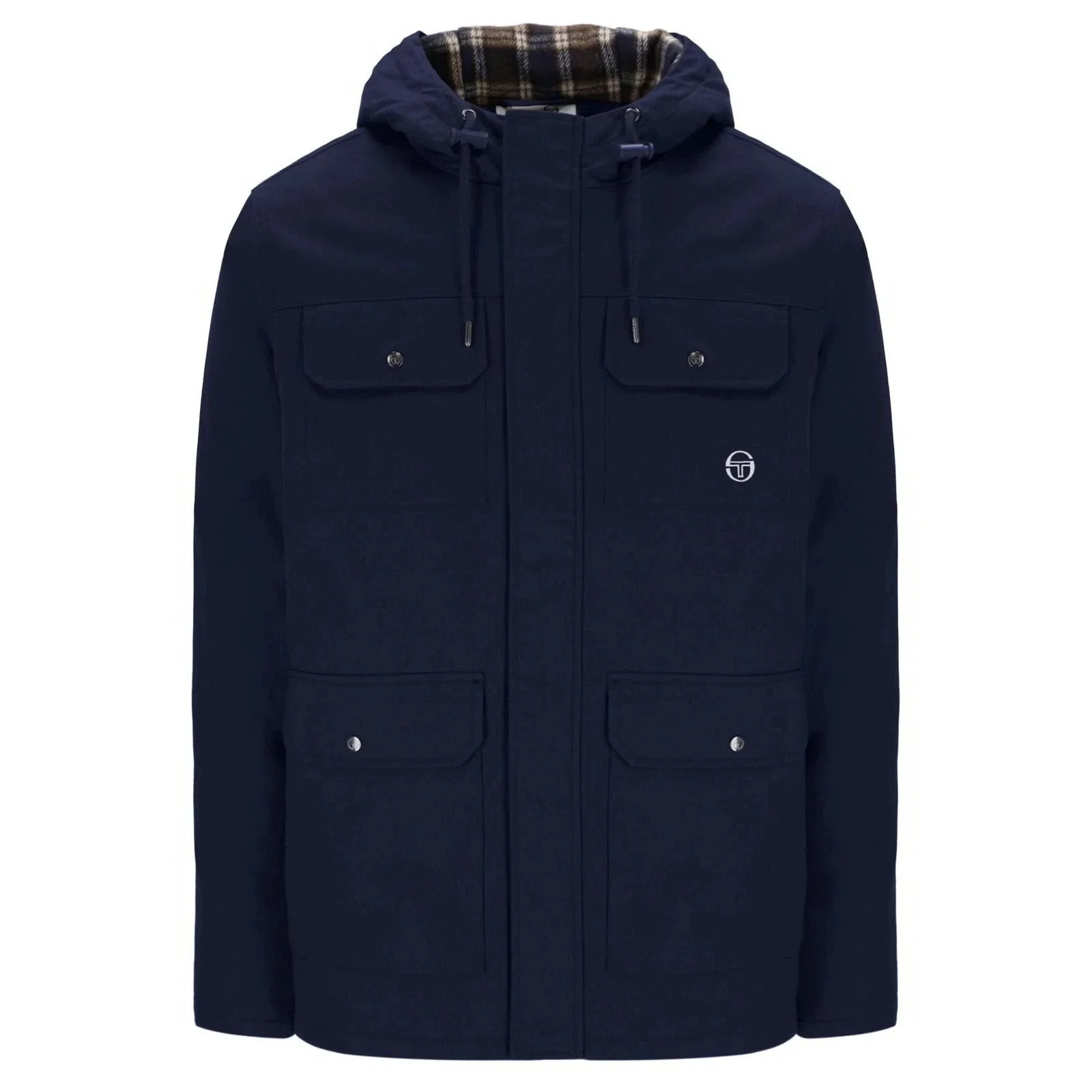 Sergio Tacchini Weaver Hooded Field Jacket Maritime Blue