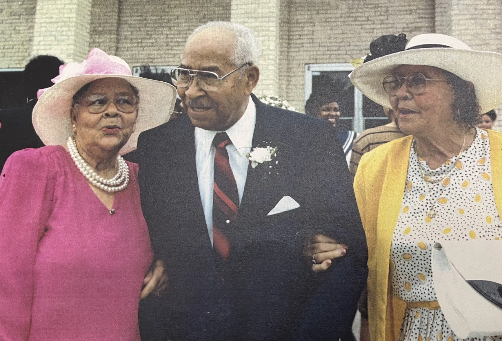 Son and daughters of Jim Grady Sr.
From Left:  Idelia Grady Moody, Douglas Grady (Bubba), Katie Grady Sweats.
