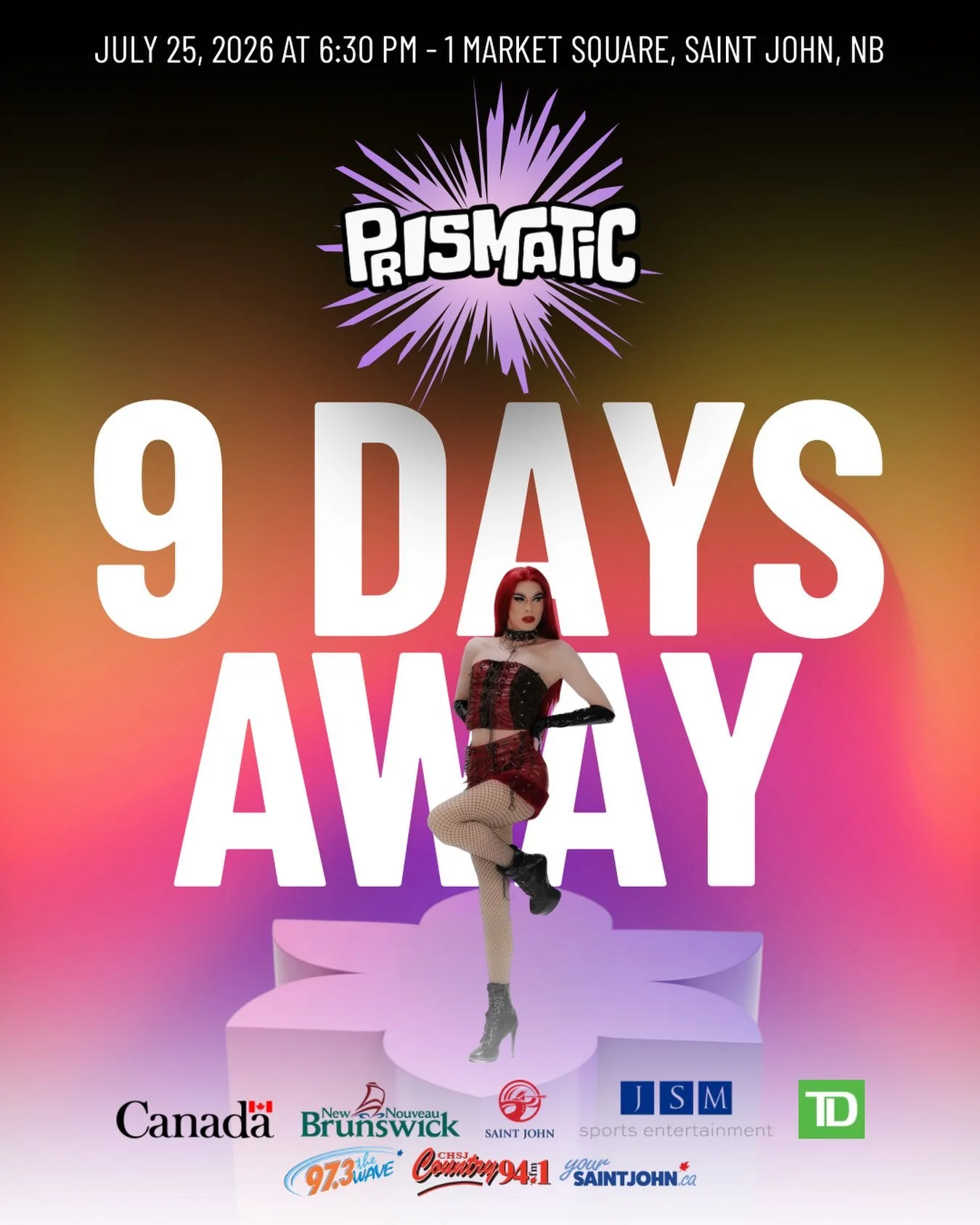 ✨ 9 DAYS TO GO ✨

Only 9 days left until the Port City turns up the volume! Today we are celebrating Jasper Diamond Dior, who is bringing pure charisma and star power to the Prismatic lineup.

Join us on Saturday, July 25, 2026, at 1 Market Square in