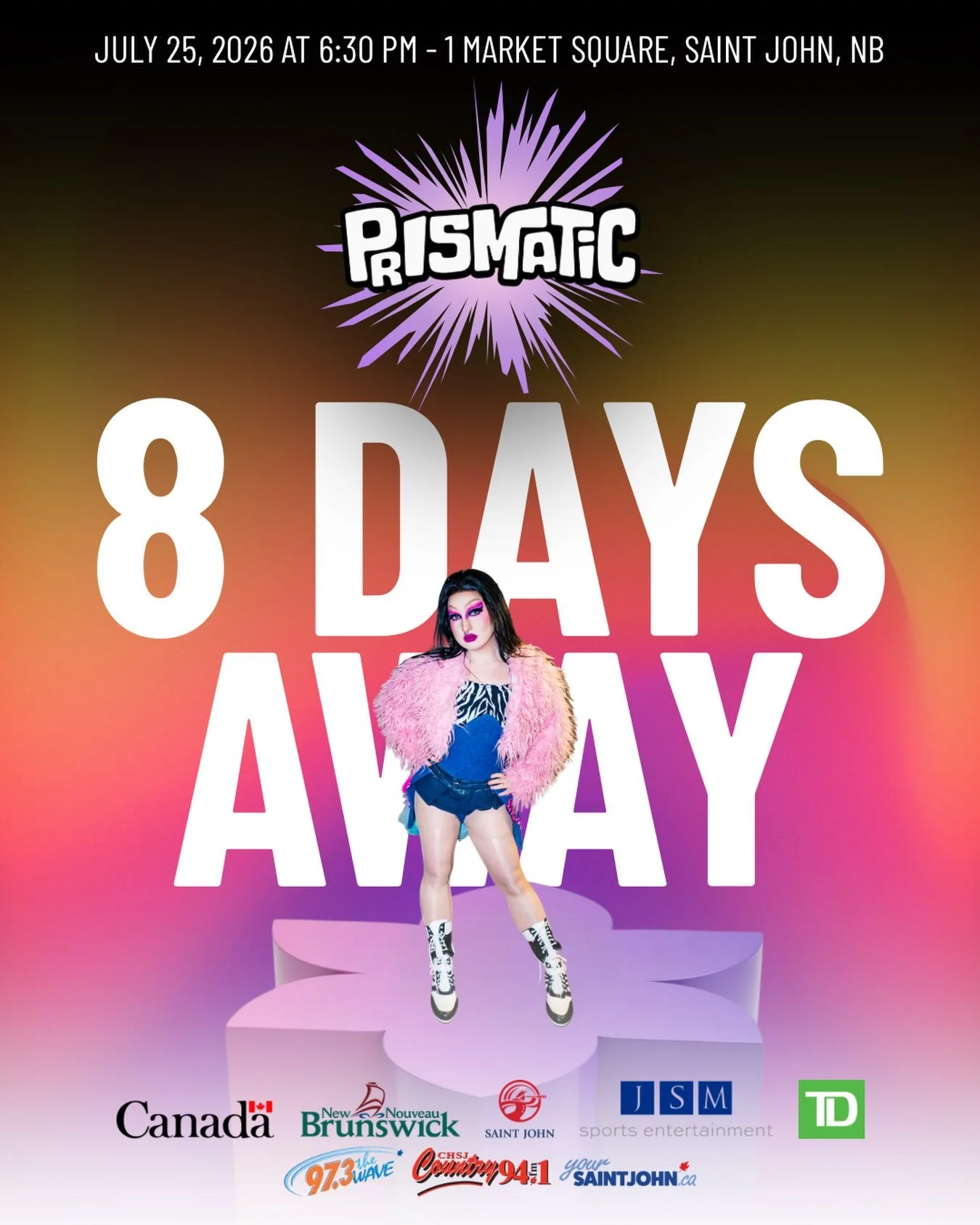 8 DAYS TO GO 🎉

We are officially over the halfway mark of our countdown with just 8 days to go! Today&rsquo;s featured performer is the wonderful Pansy, who is ready to captivate the crowd with a brilliant performance.

Join us on Saturday, July 25