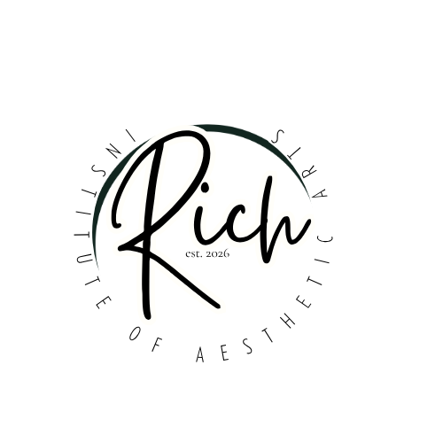 Logo with the word 'Rich' in large, cursive font, surrounded by the words 'Lifestyle of Aesthetic' and 'est. 2026' in smaller font.