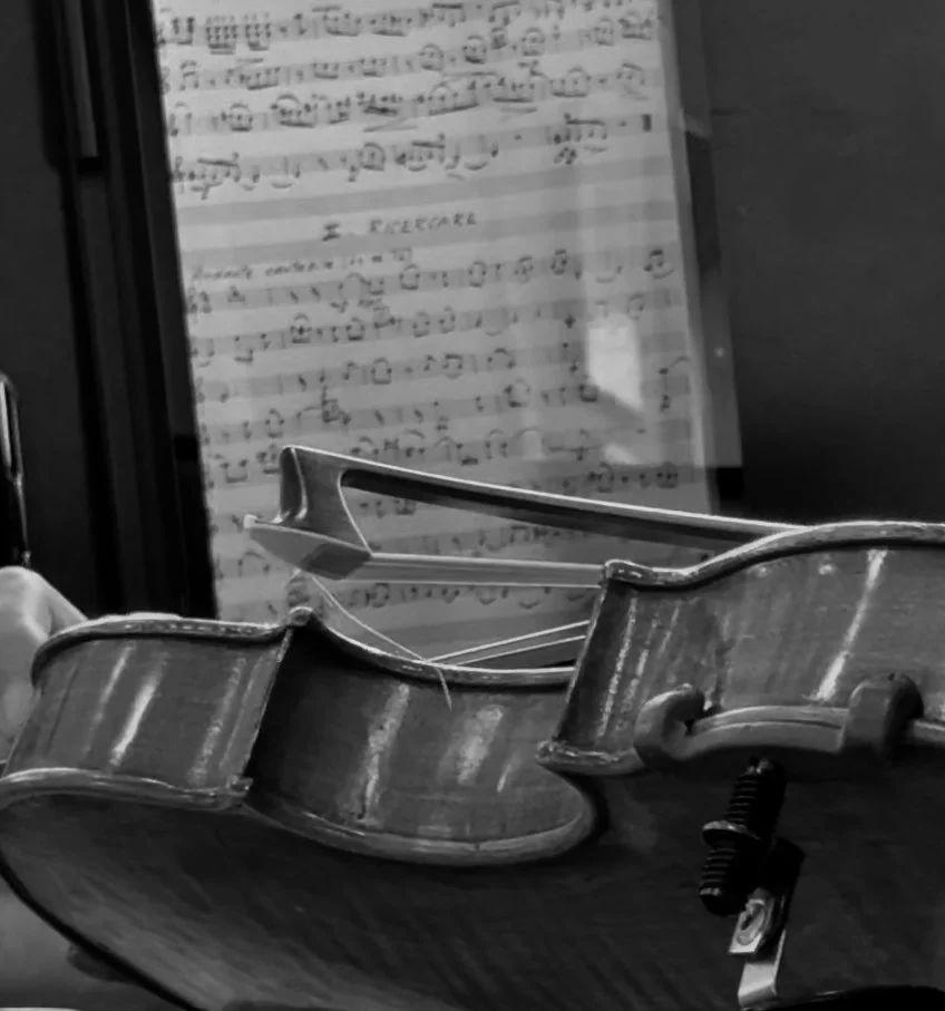 Violin and sheet music