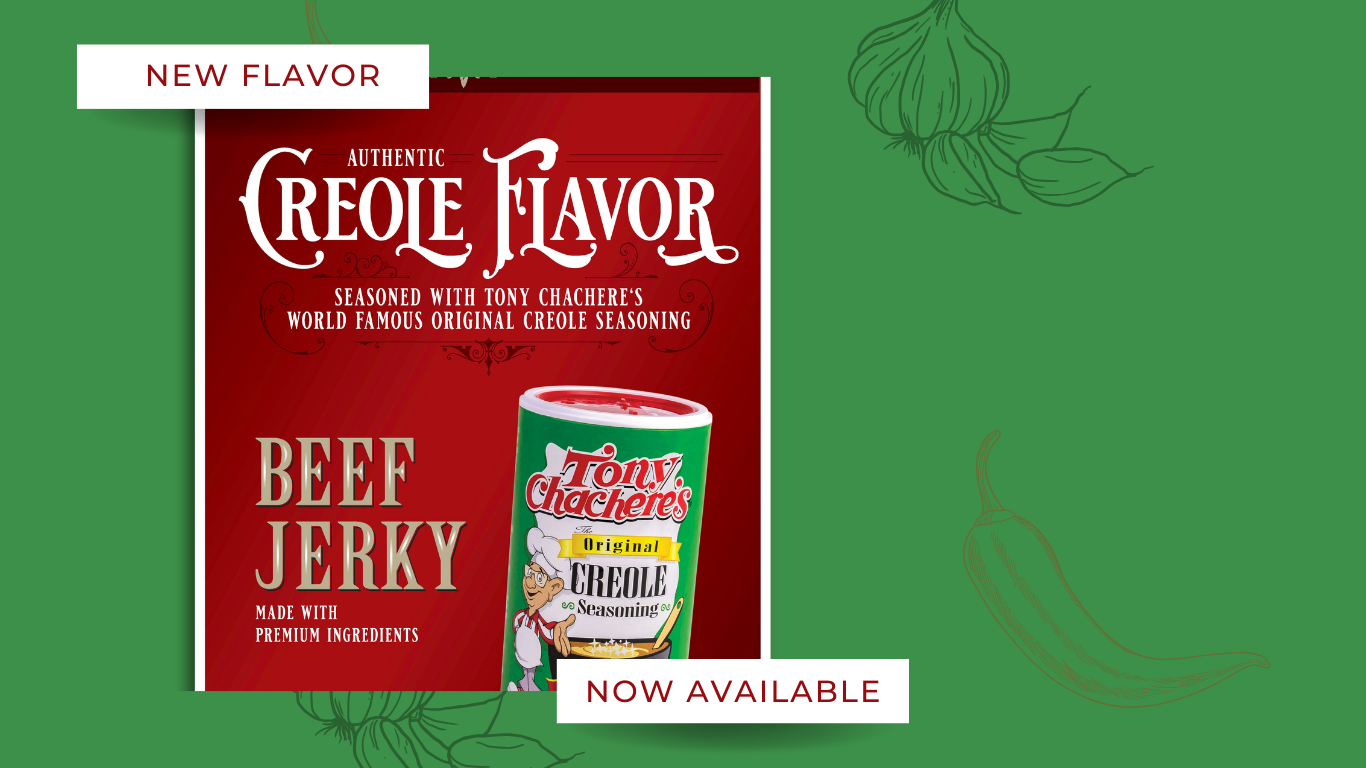 Creole Flavor Jerky Seasoned with Tony Chachere's