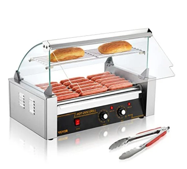 Commercial hot dog roller machine
