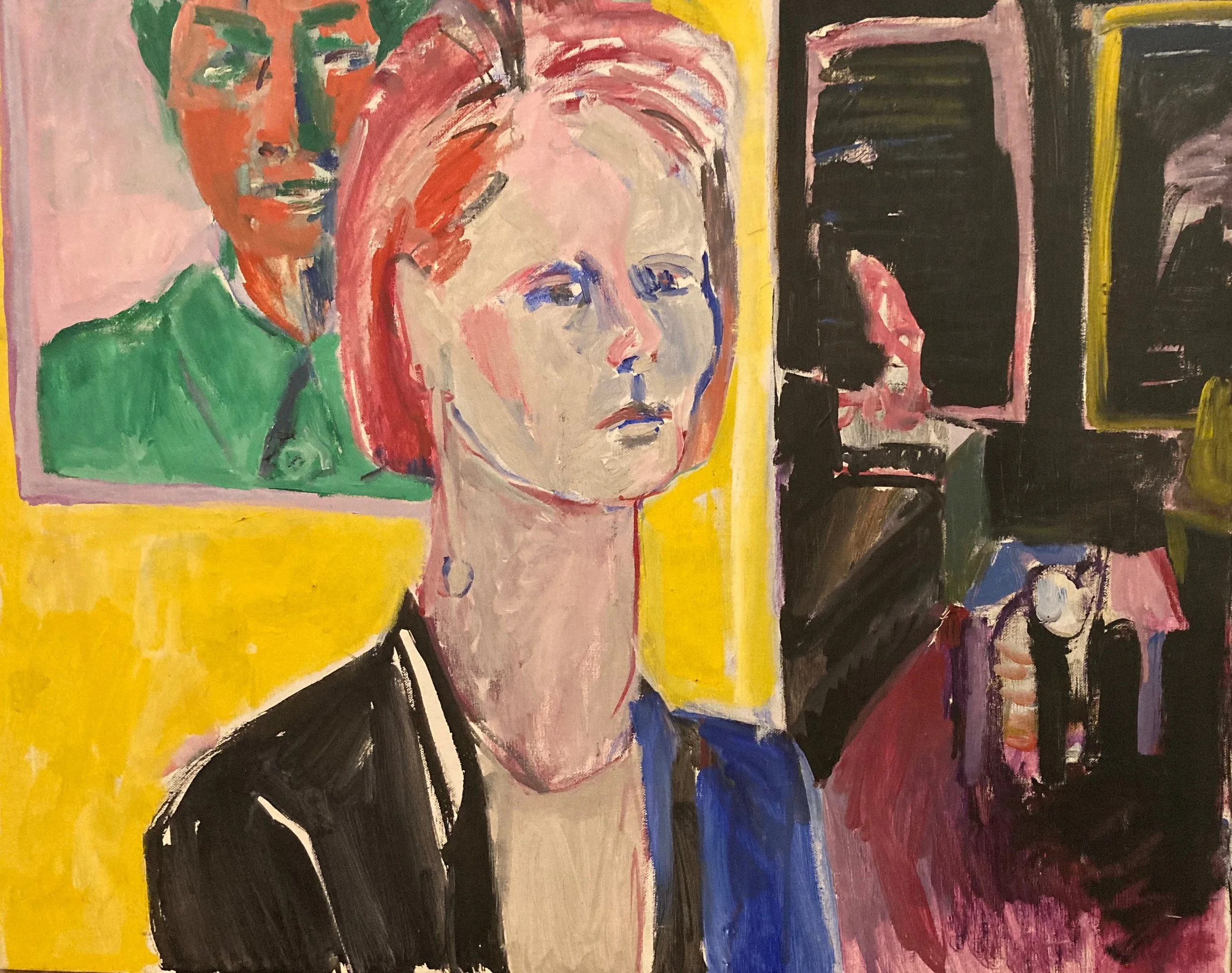 Self portrait - Oil on canvas 24 x 30' 1988