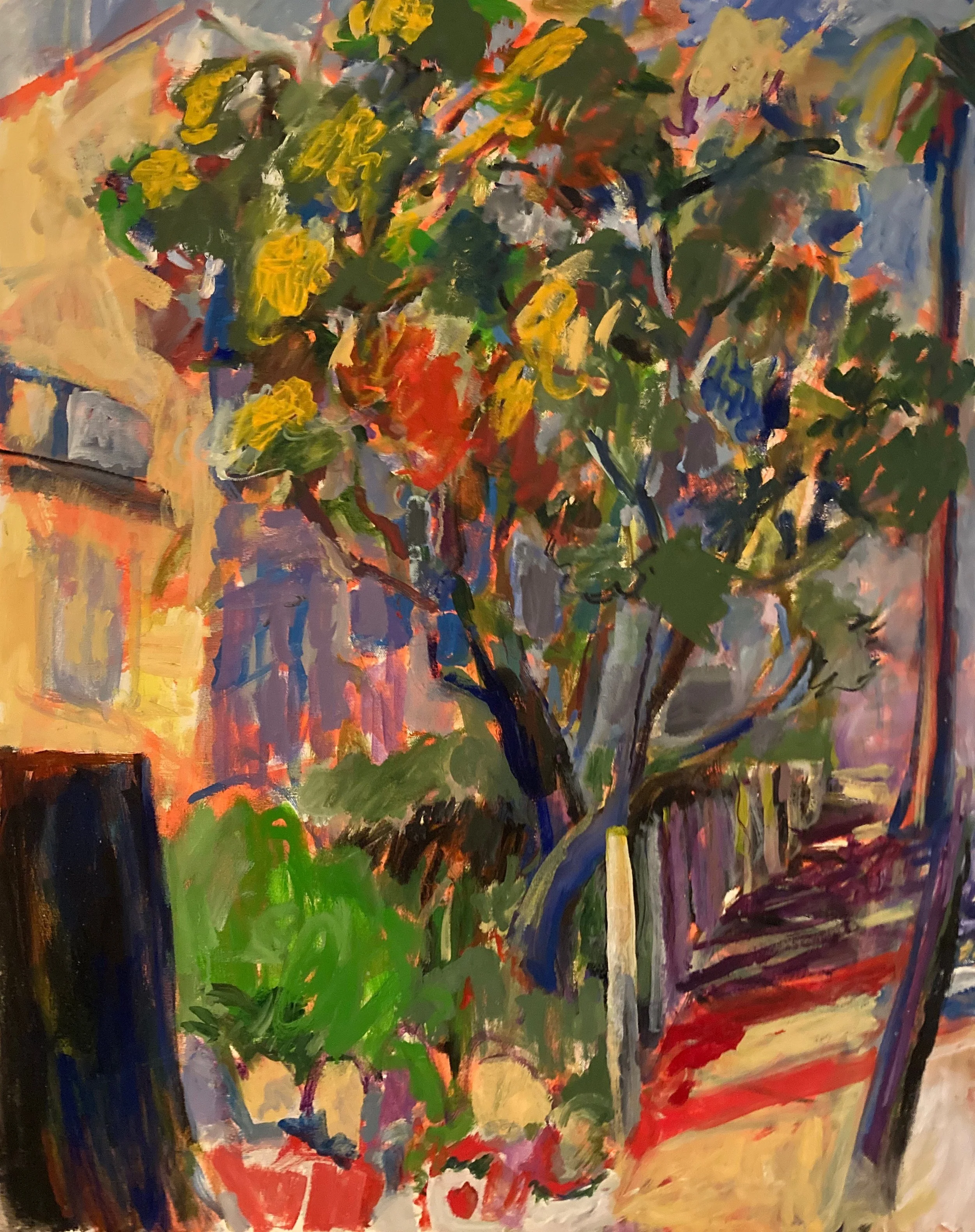Second Street, SM - Oil on canvas 24 x 30" 2009