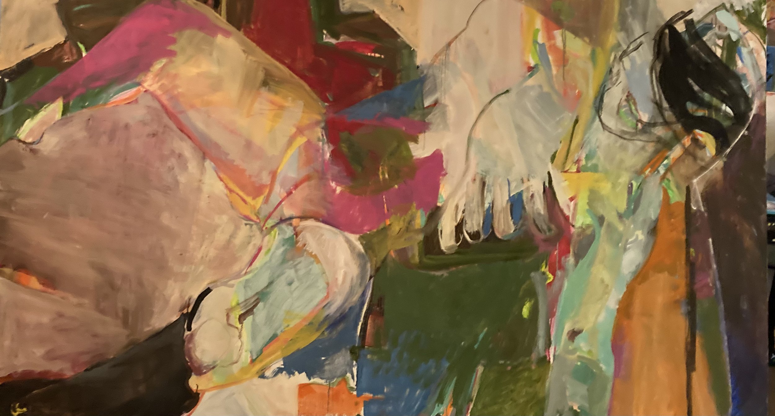 Jane - Oil on canvas  4 x 7'  1999