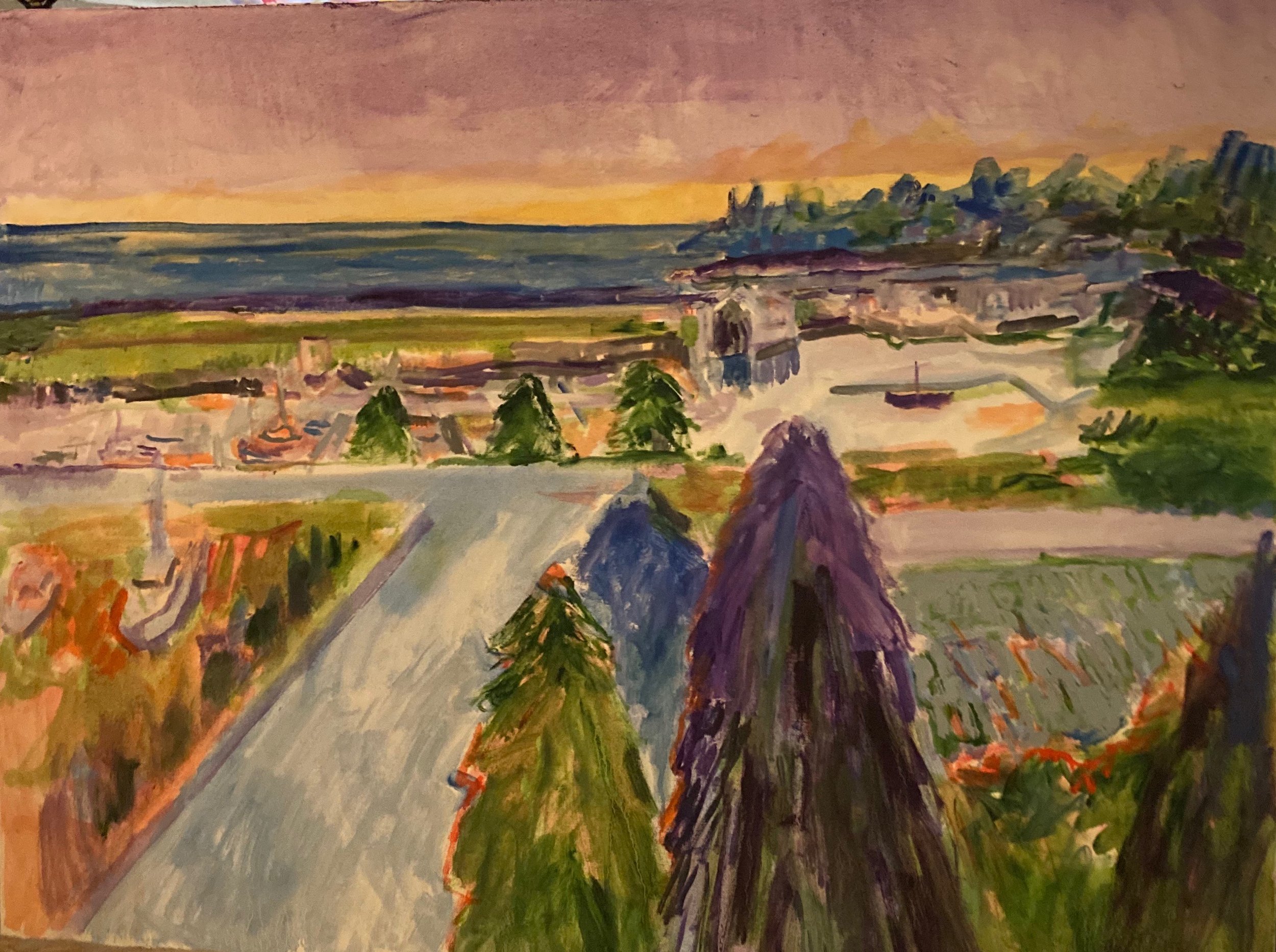 Brookings Harbor - Oil on canvas 3 x 4' 2018