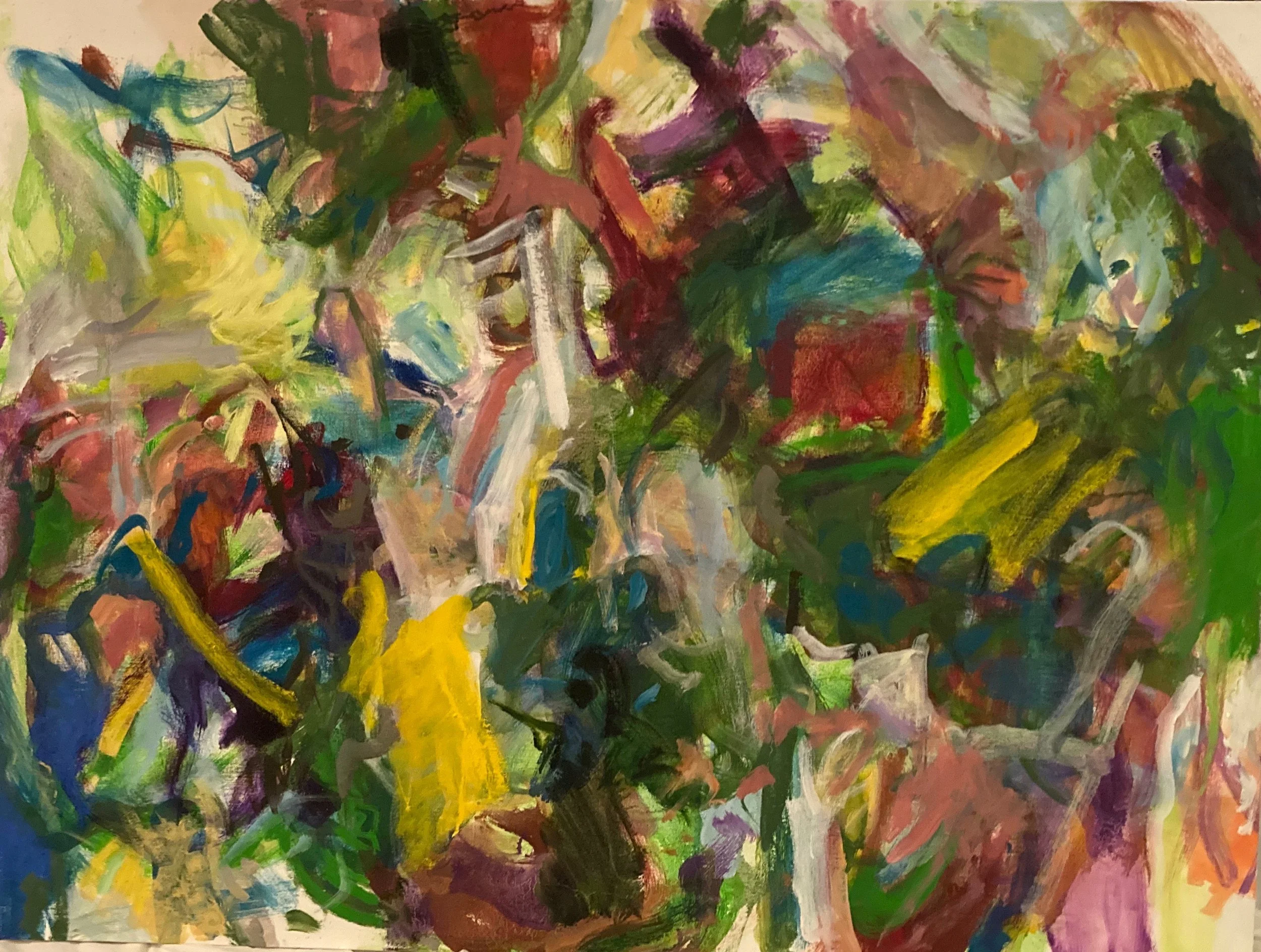 Button Willow - Oil on canvas 30 x 40" 2025