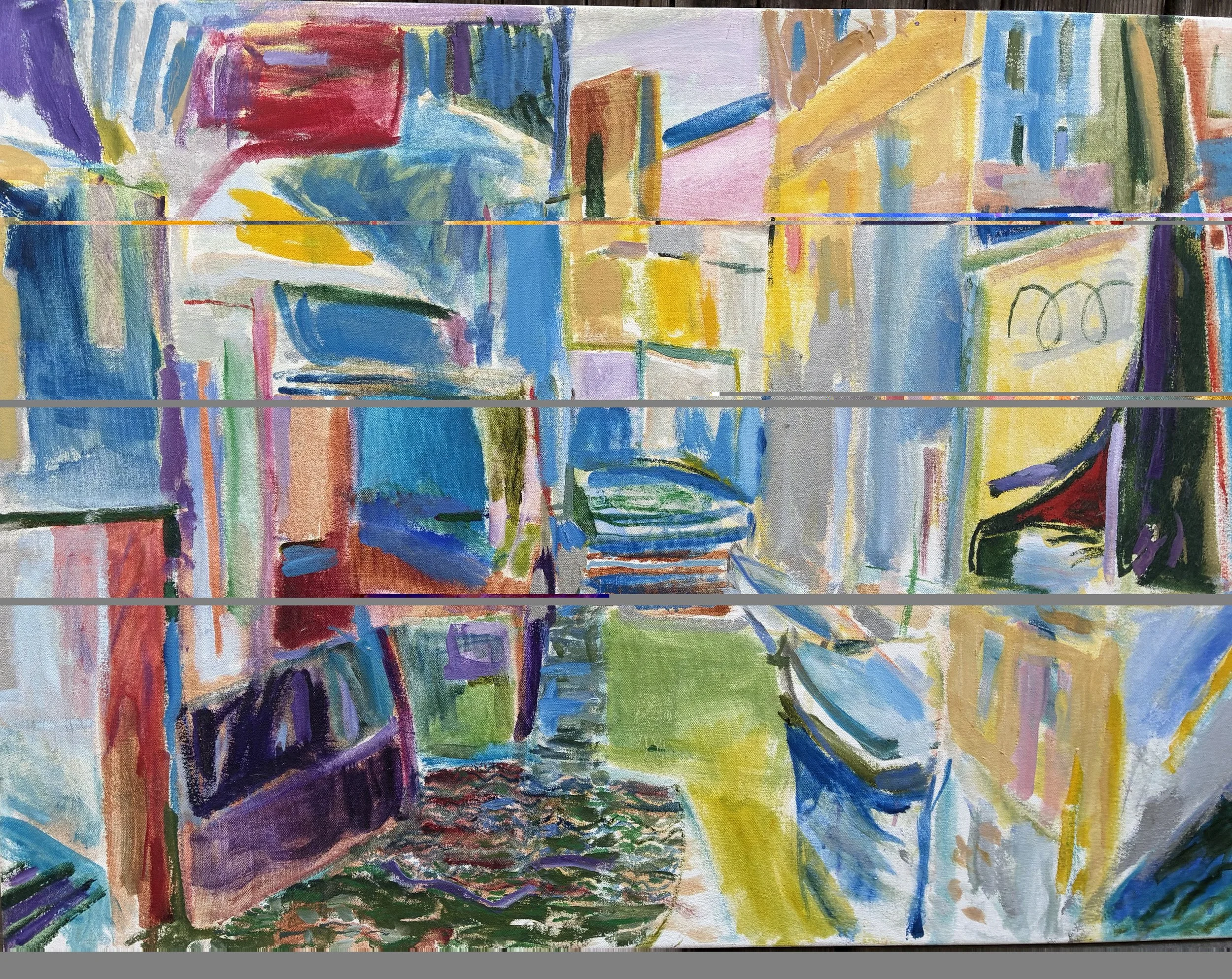 Venice I. 27 x 36”. Oil on canvas. 2013