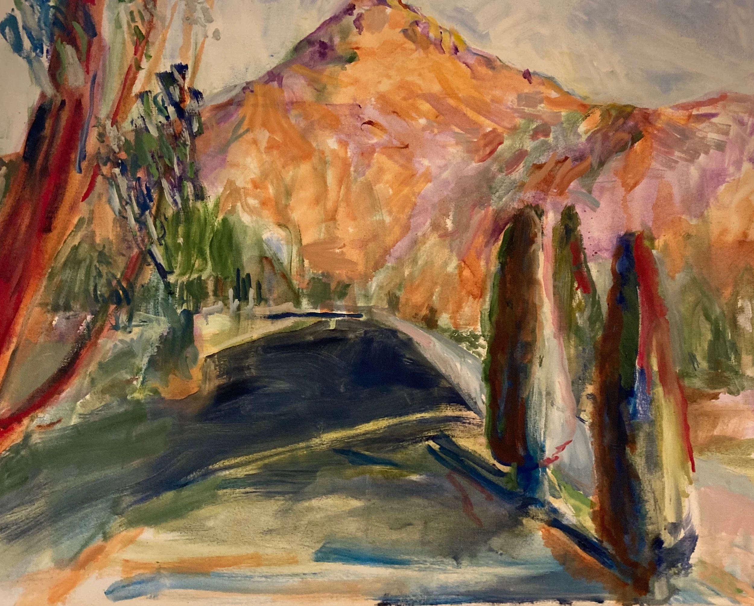 Lion's Head Hill - Oil on canvas 24 x 30' 2018