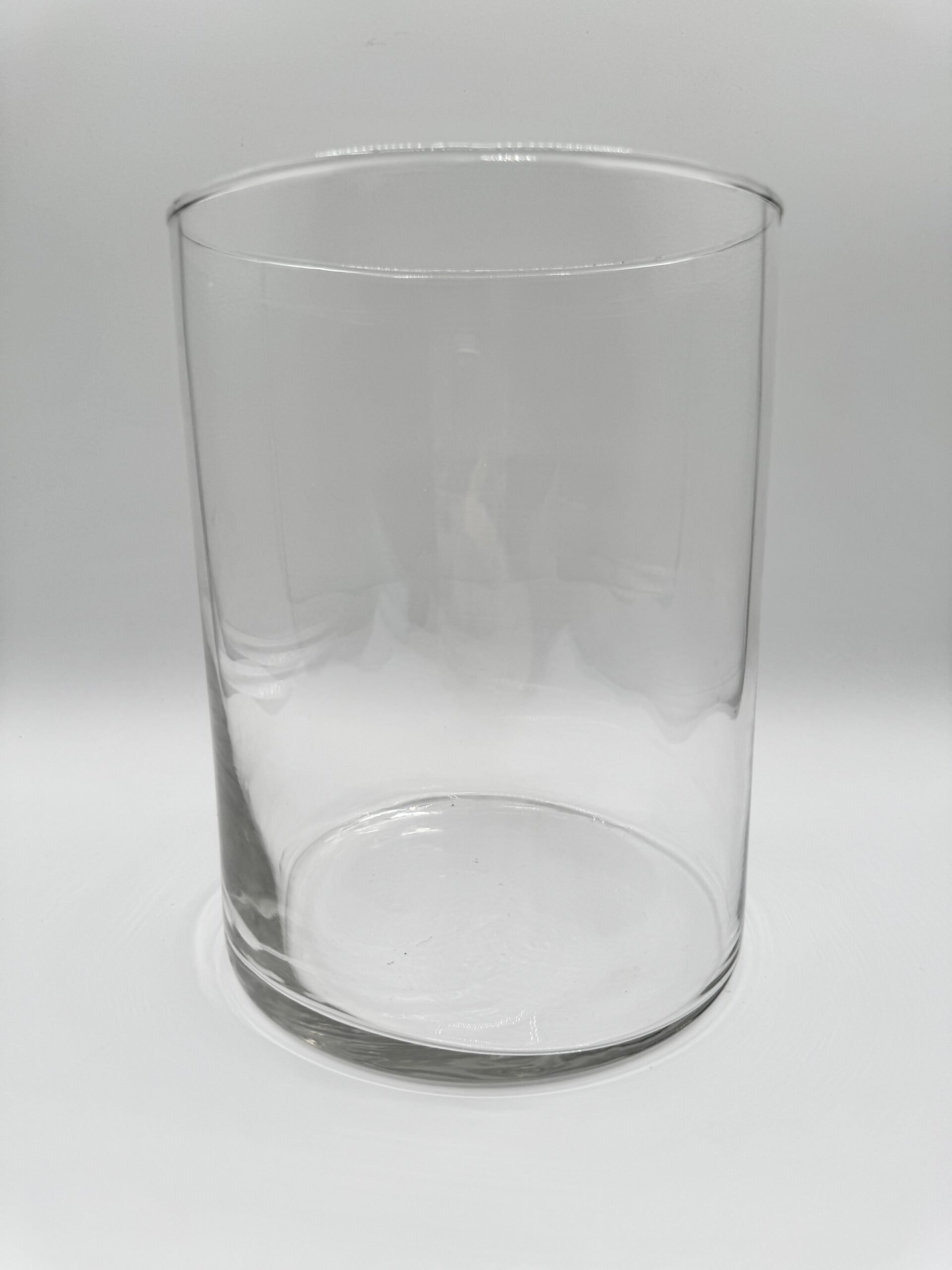 Clear Glass Cylinder Vase (Large)
