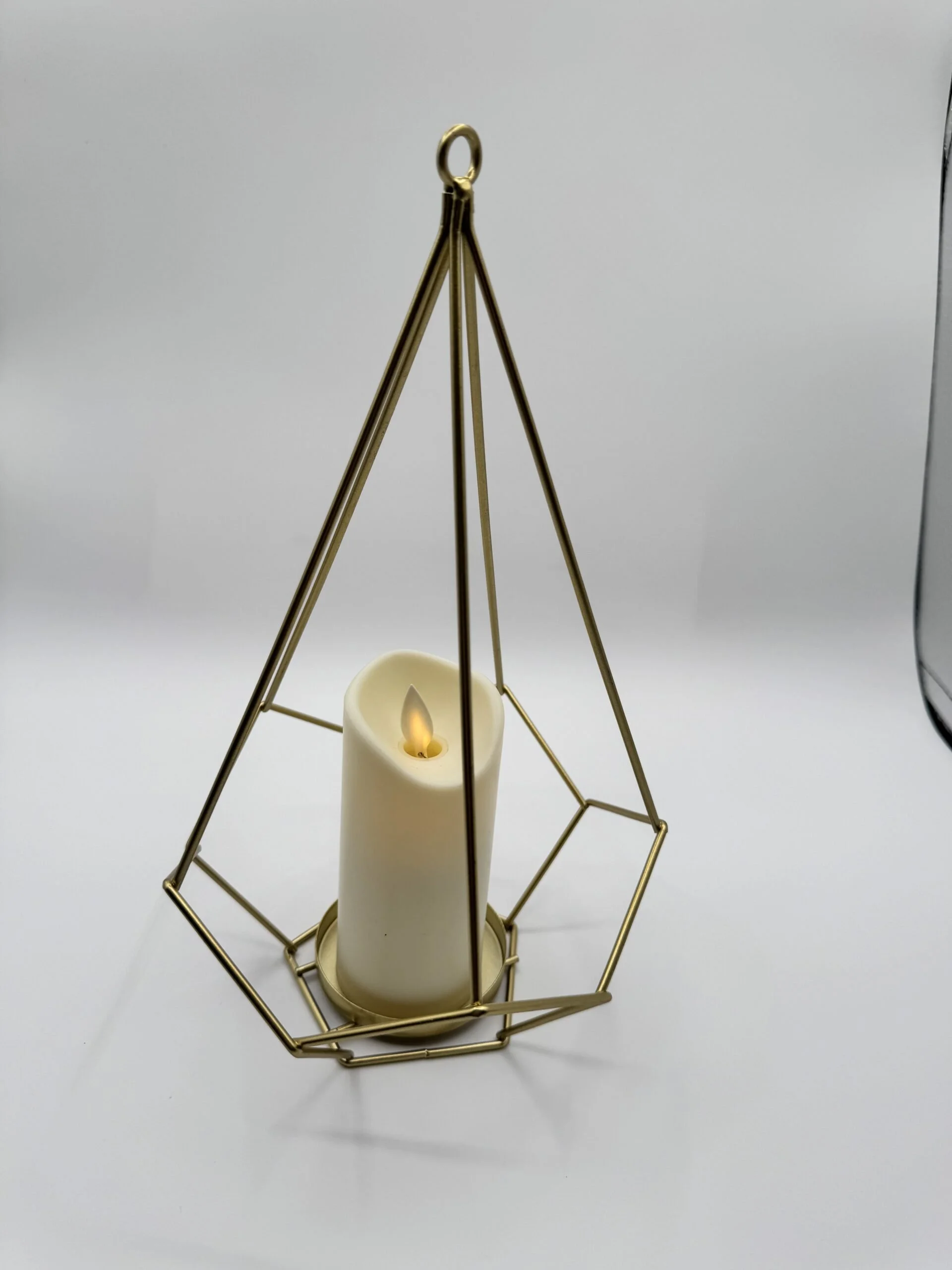 Gold Geometric Lantern