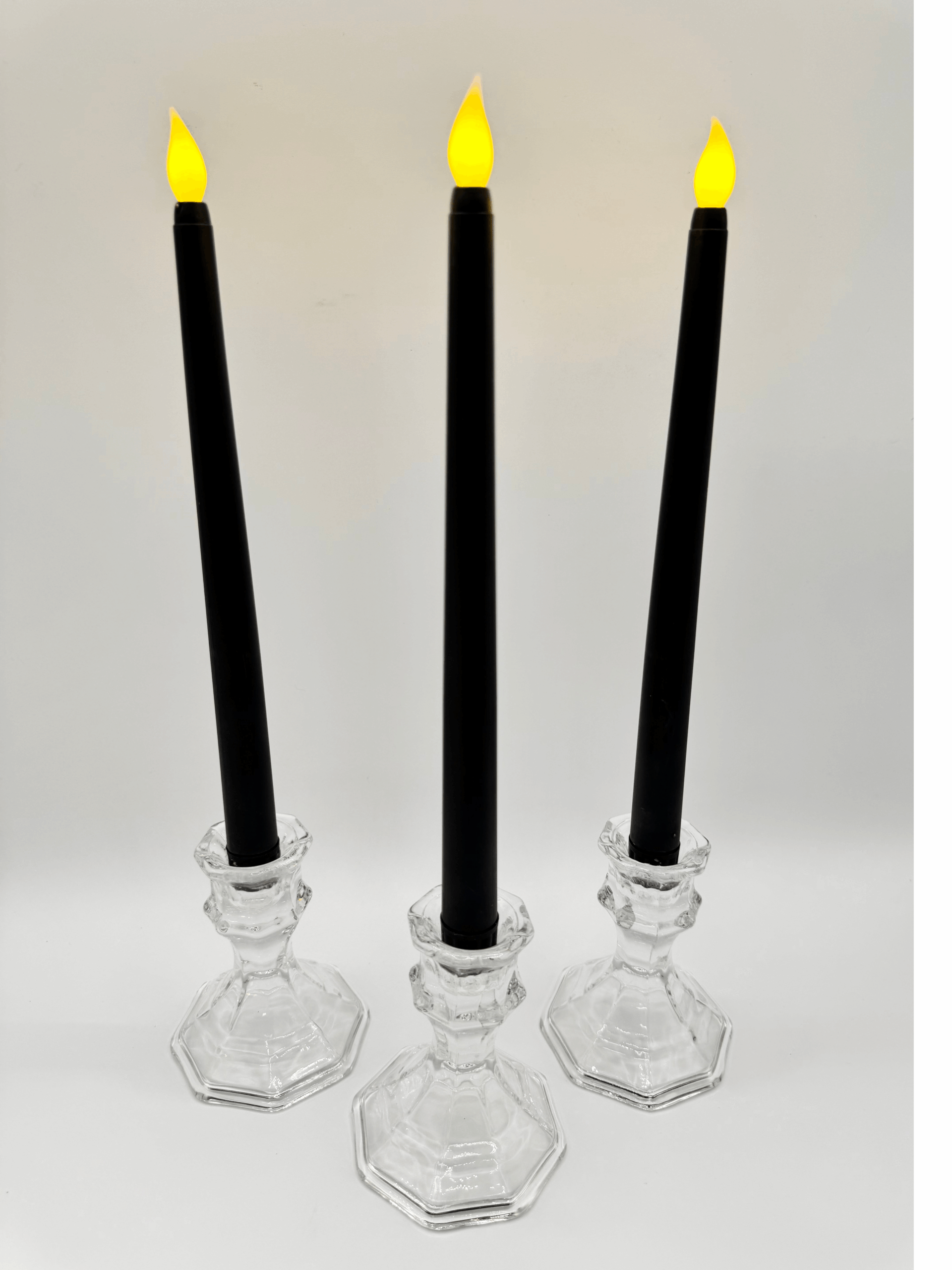 Clear Glass Taper Holders