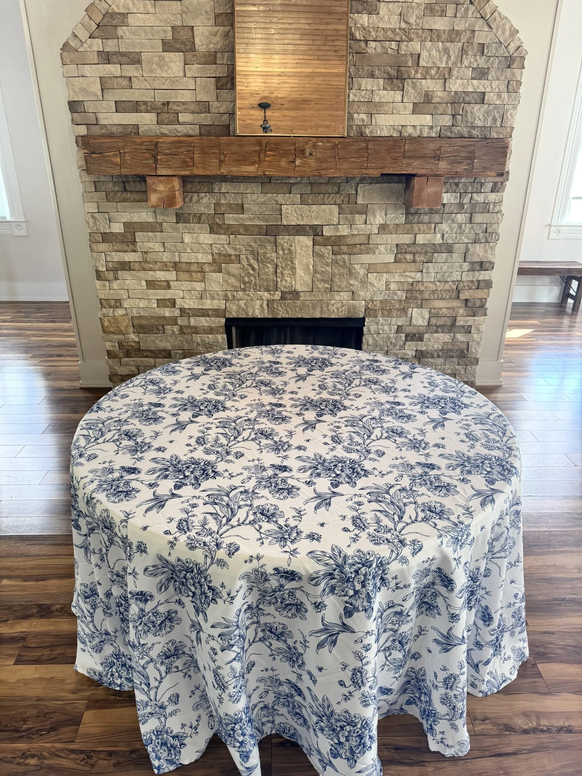 French Toile Table Linen – Blue