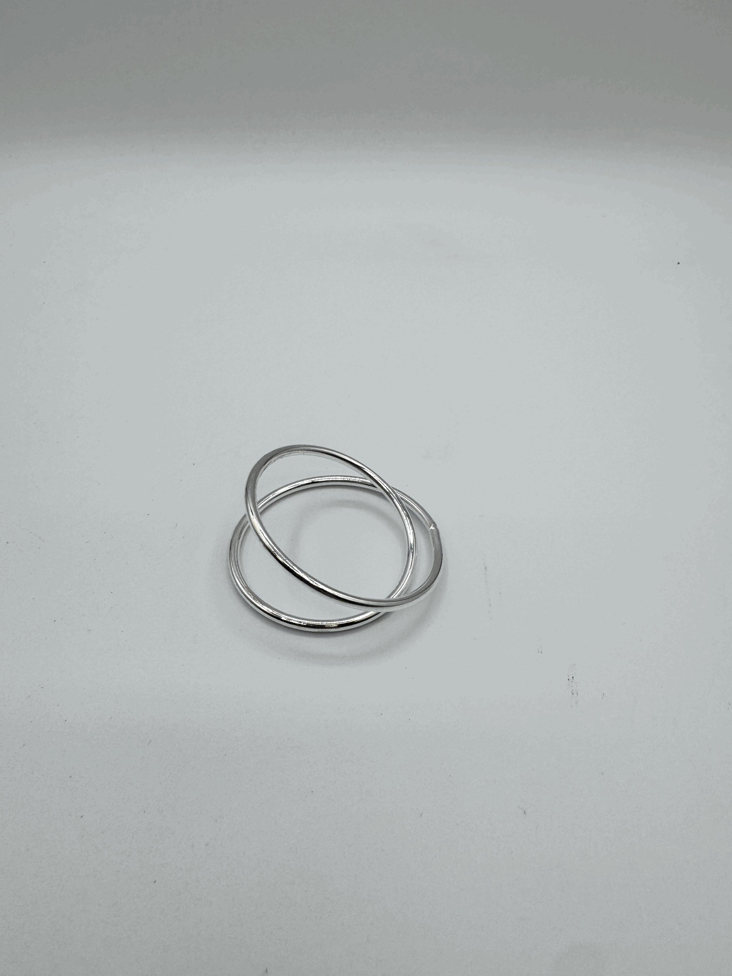 Silver Double Ring Napkin Rings