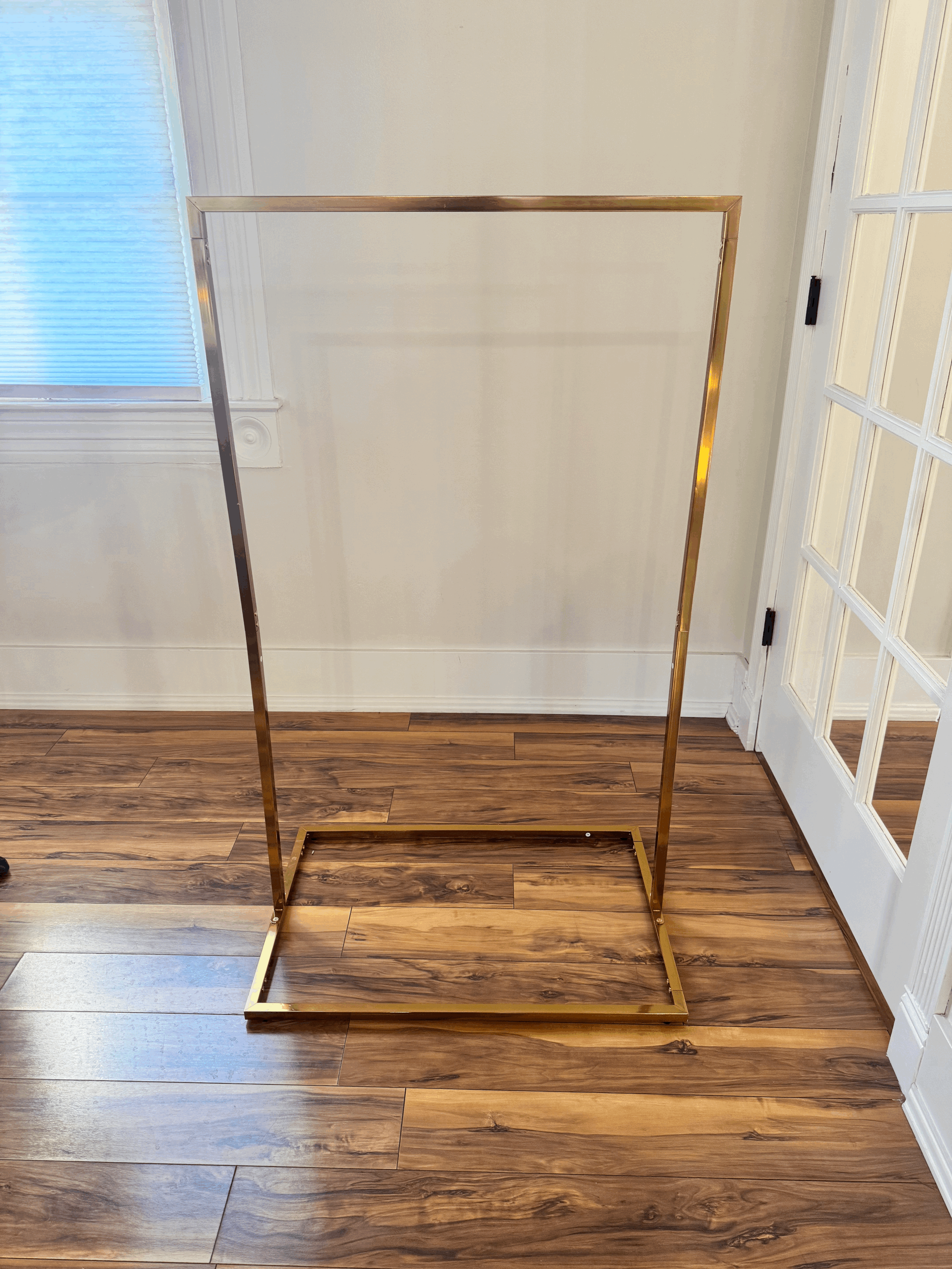 Gold Rectangular Display Stand
