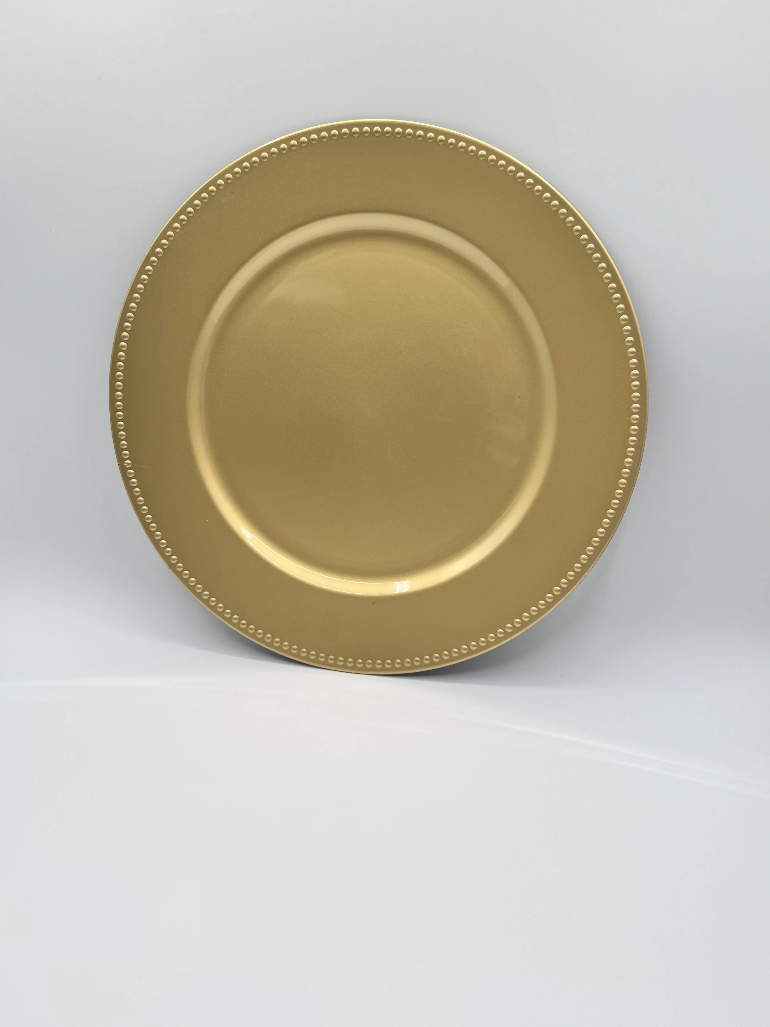 Gold Beaded Charger Plate