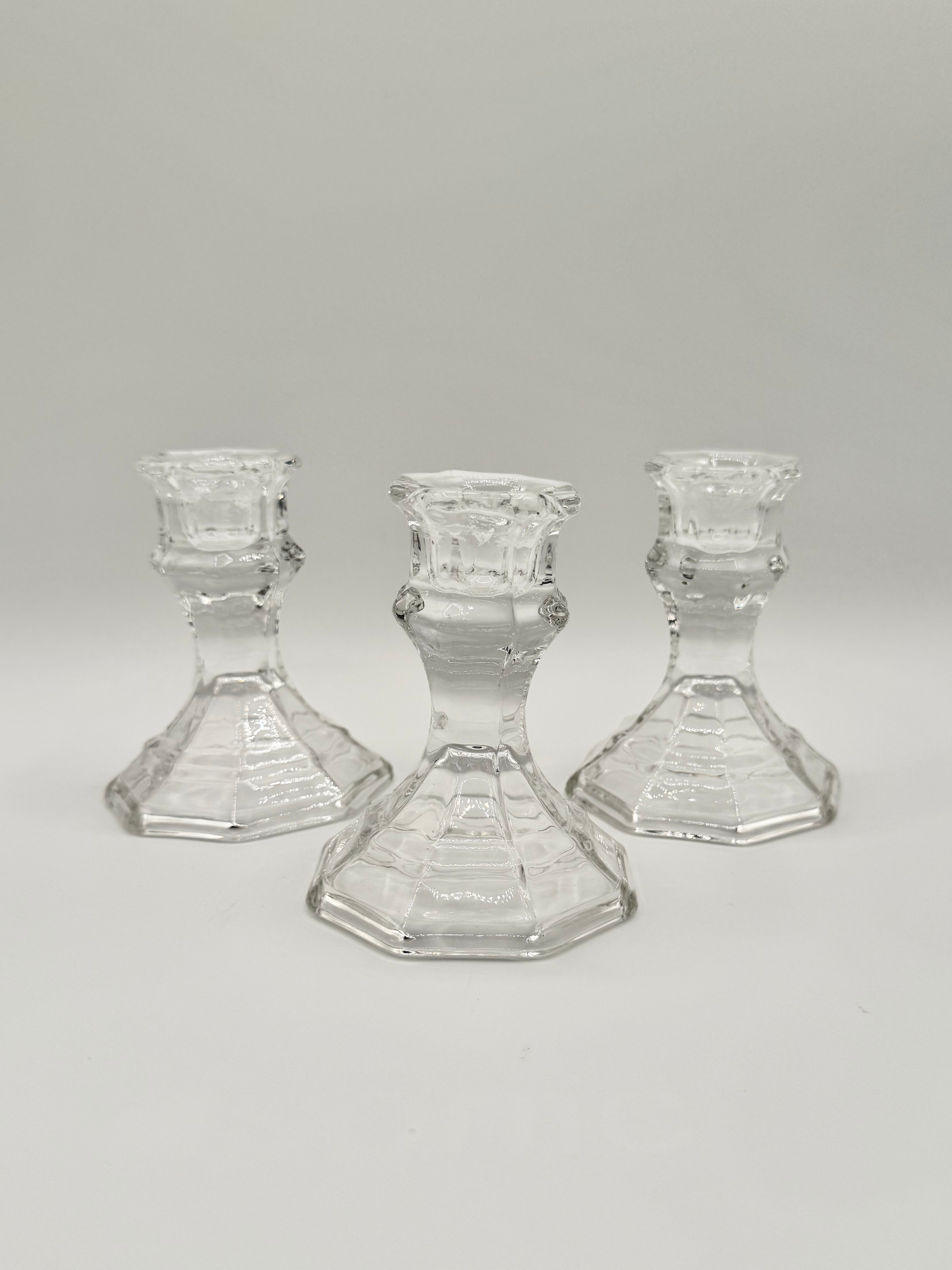 Clear Glass Candlestick
