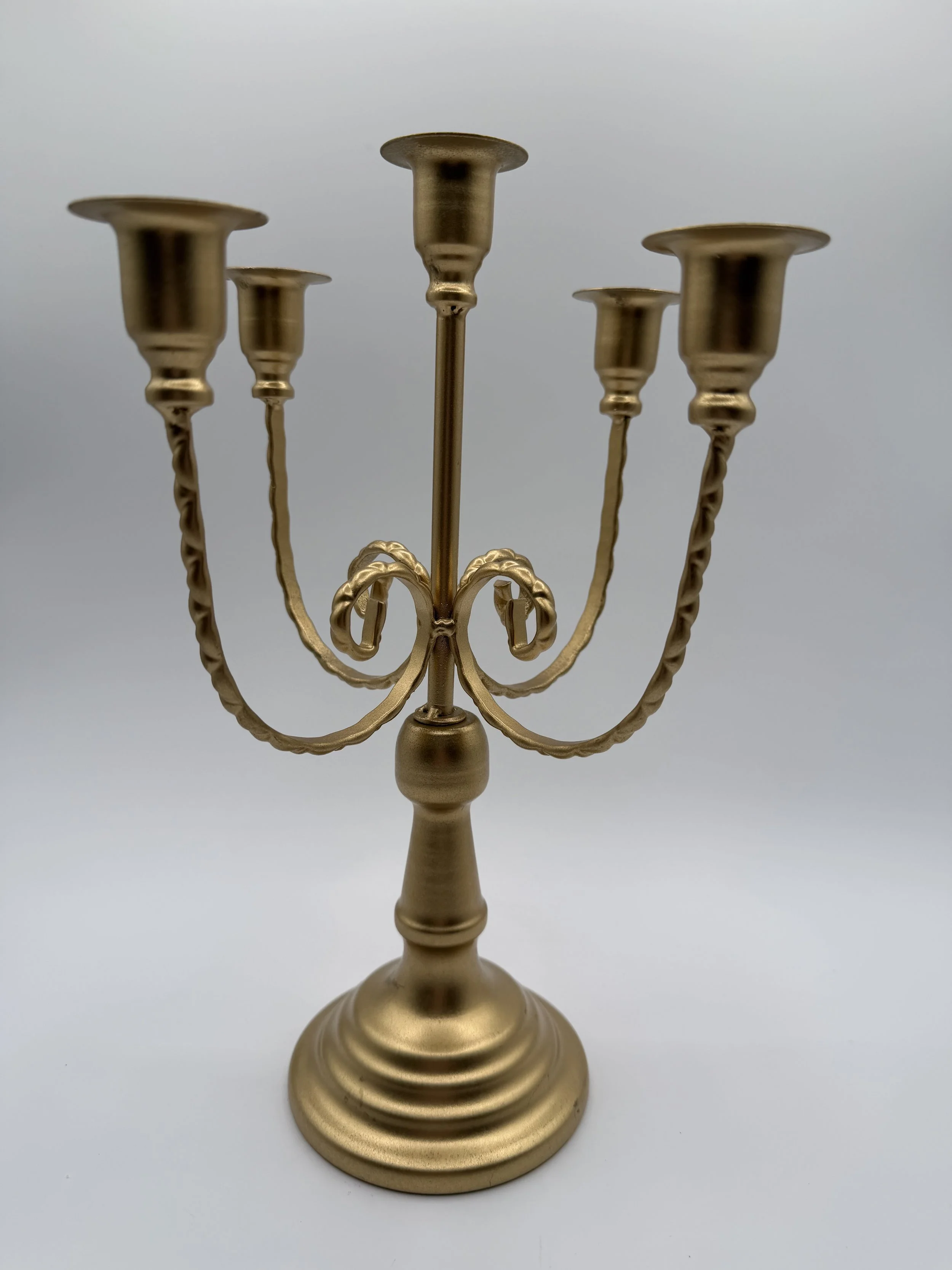 Gold Five-Arm Candelabra